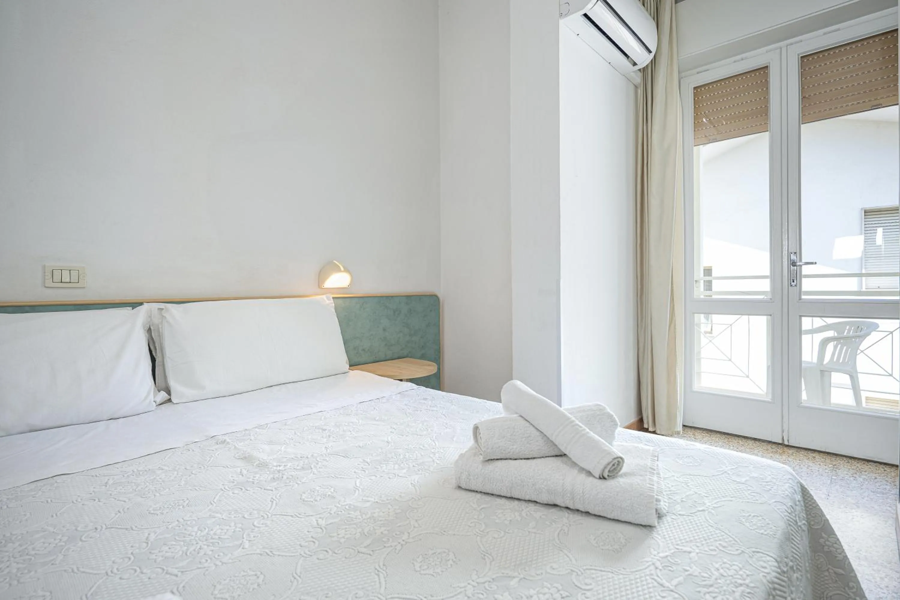 Bed in Hotel Luca