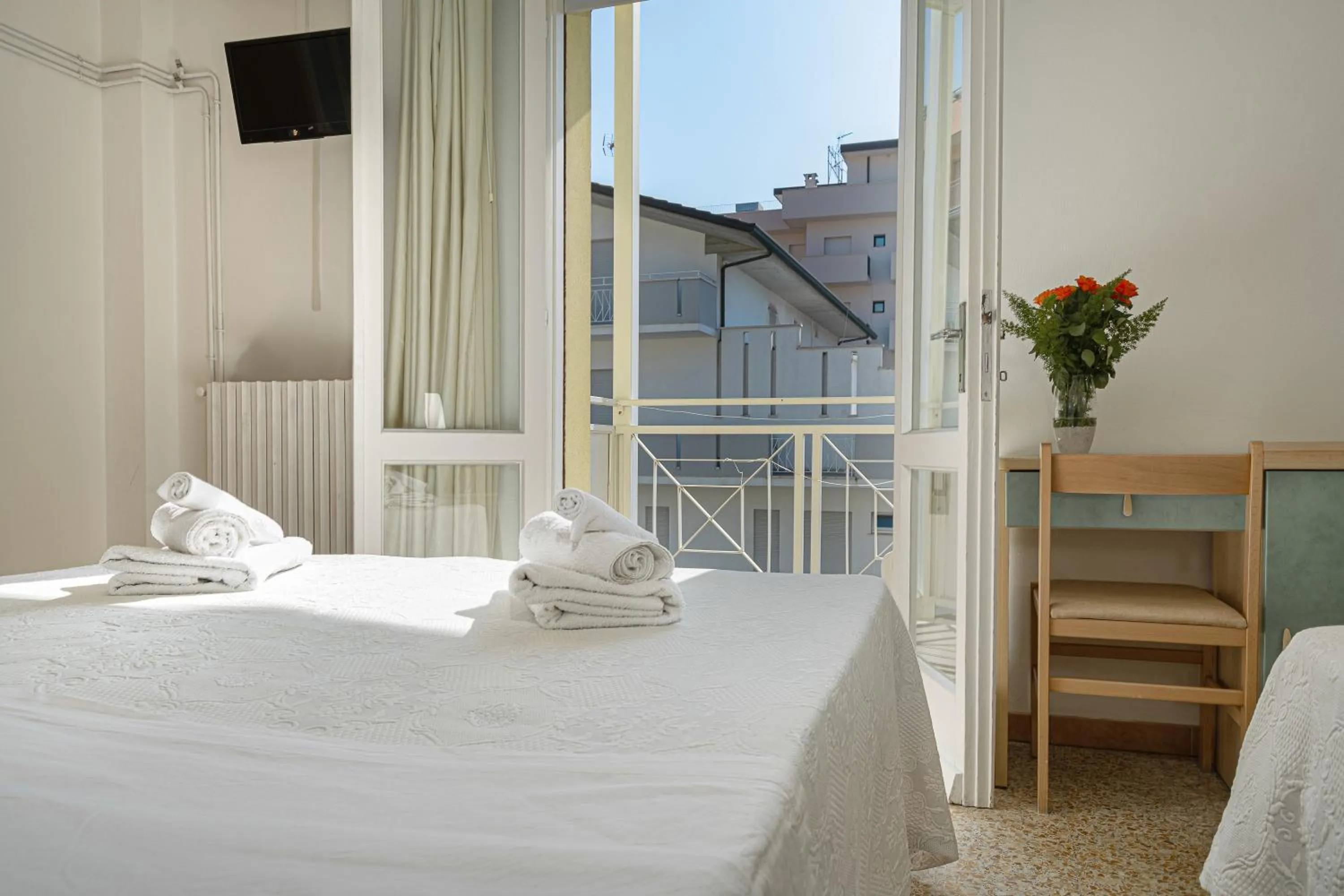Bed in Hotel Luca