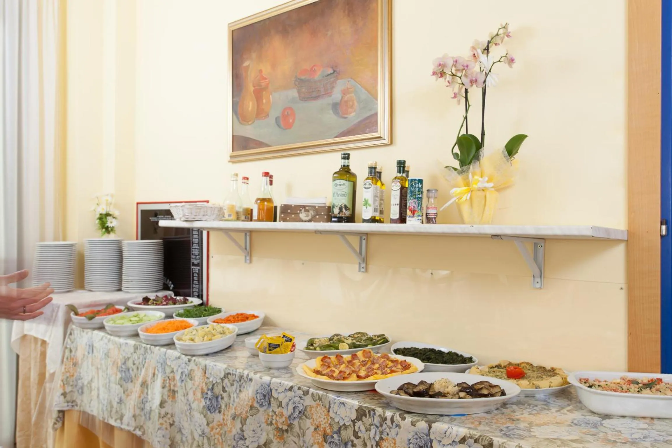 Kitchen or kitchenette in Hotel Luca