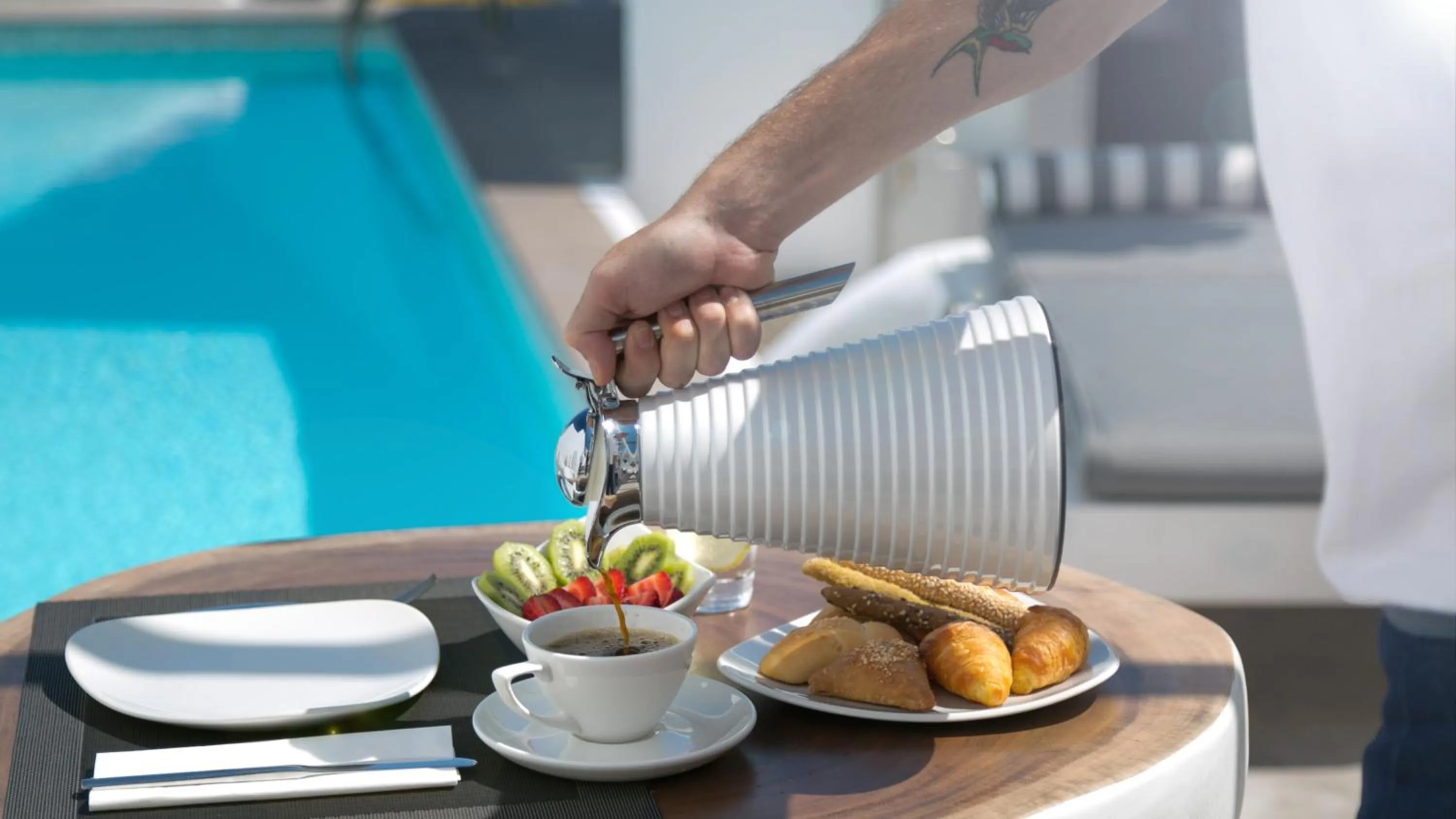 Buffet breakfast in Lilly Residence-All Sea View Suites, Adults Only