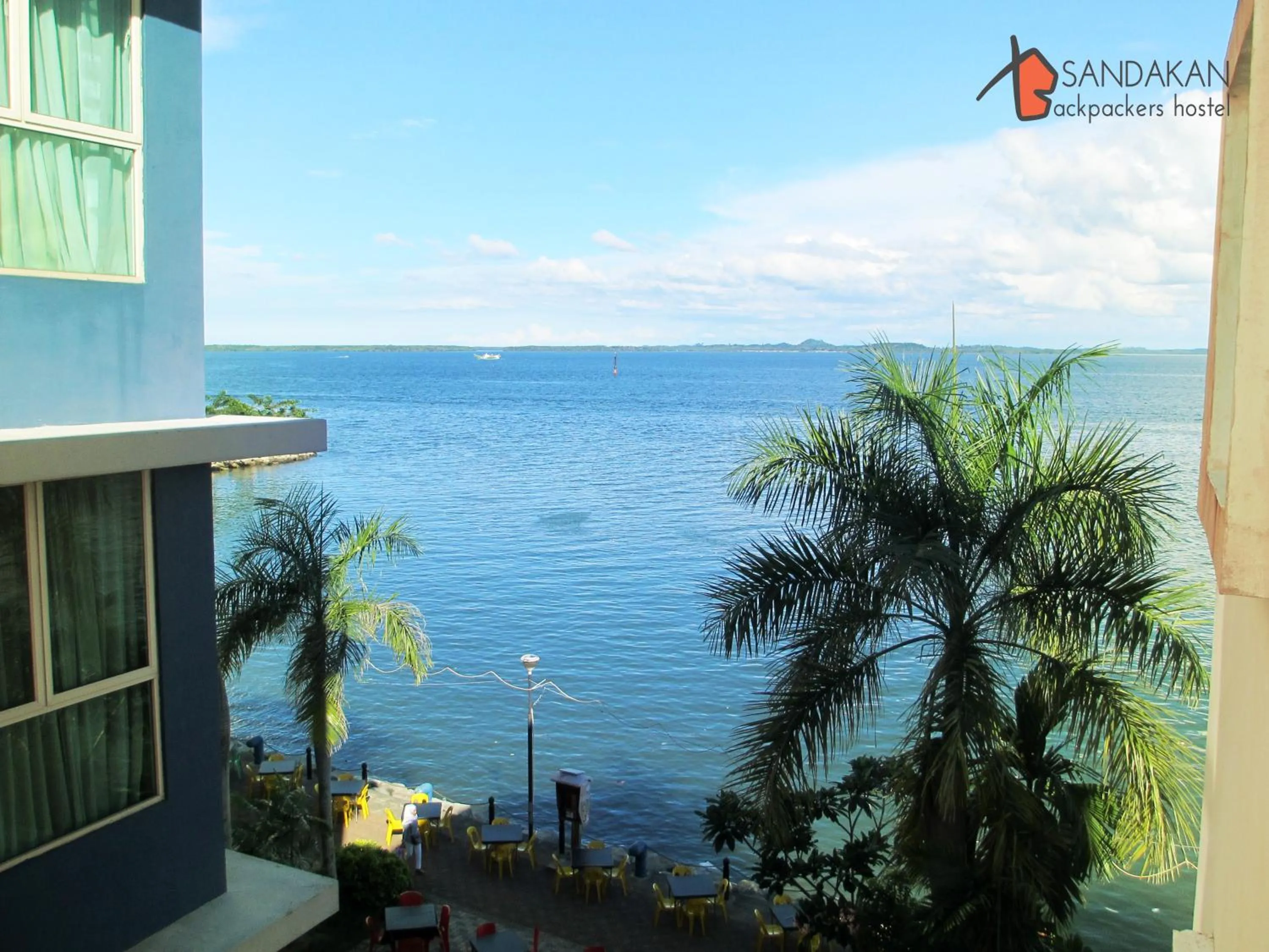 Sea view in Sandakan Backpackers Hostel