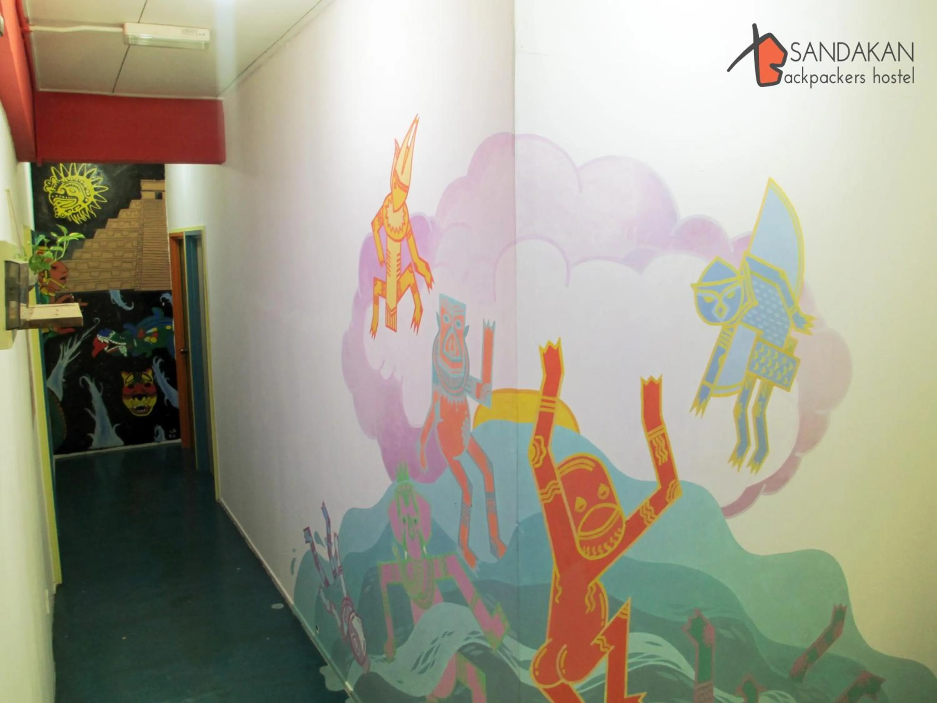 Decorative detail in Sandakan Backpackers Hostel