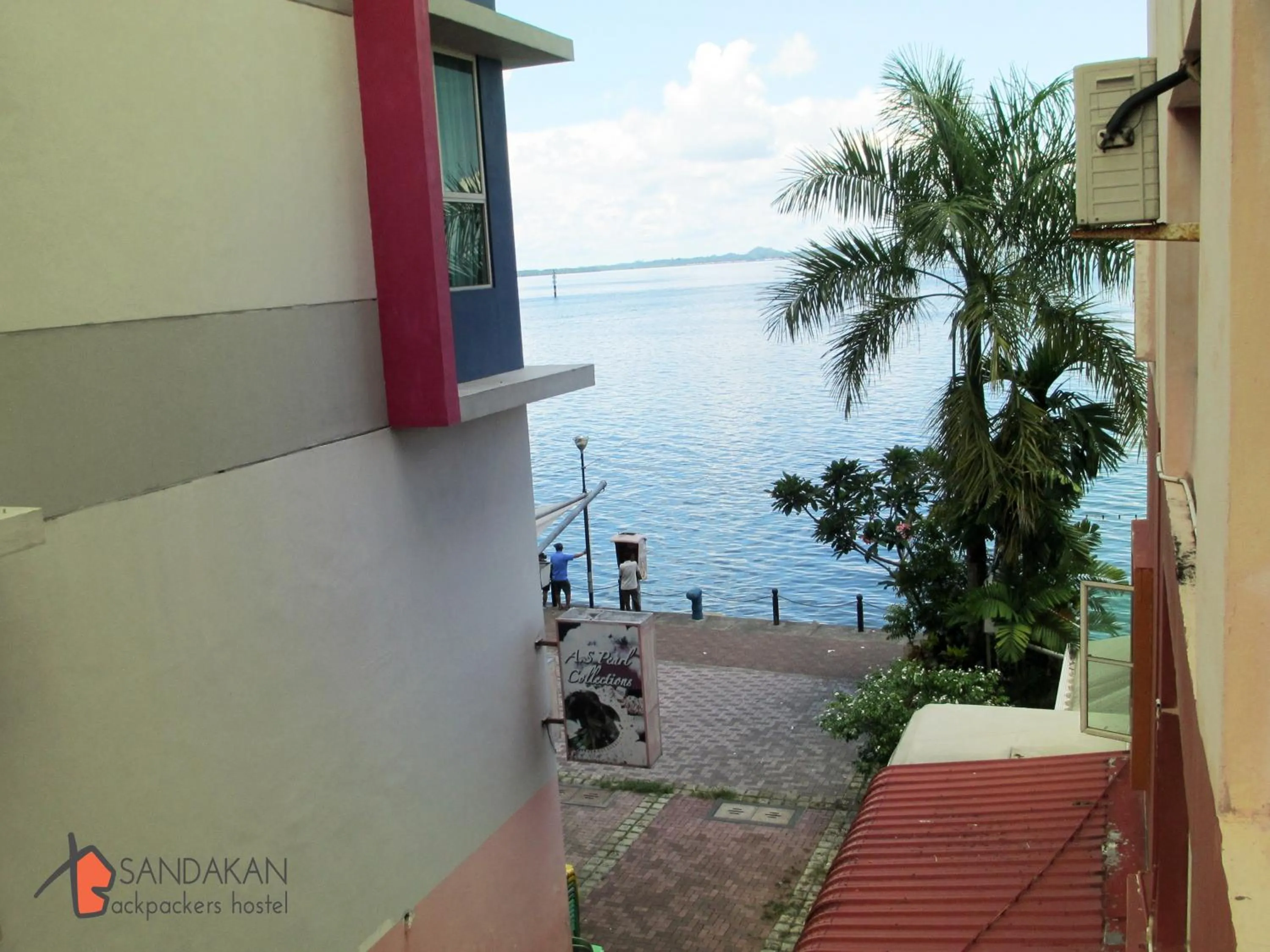 Sea view in Sandakan Backpackers Hostel