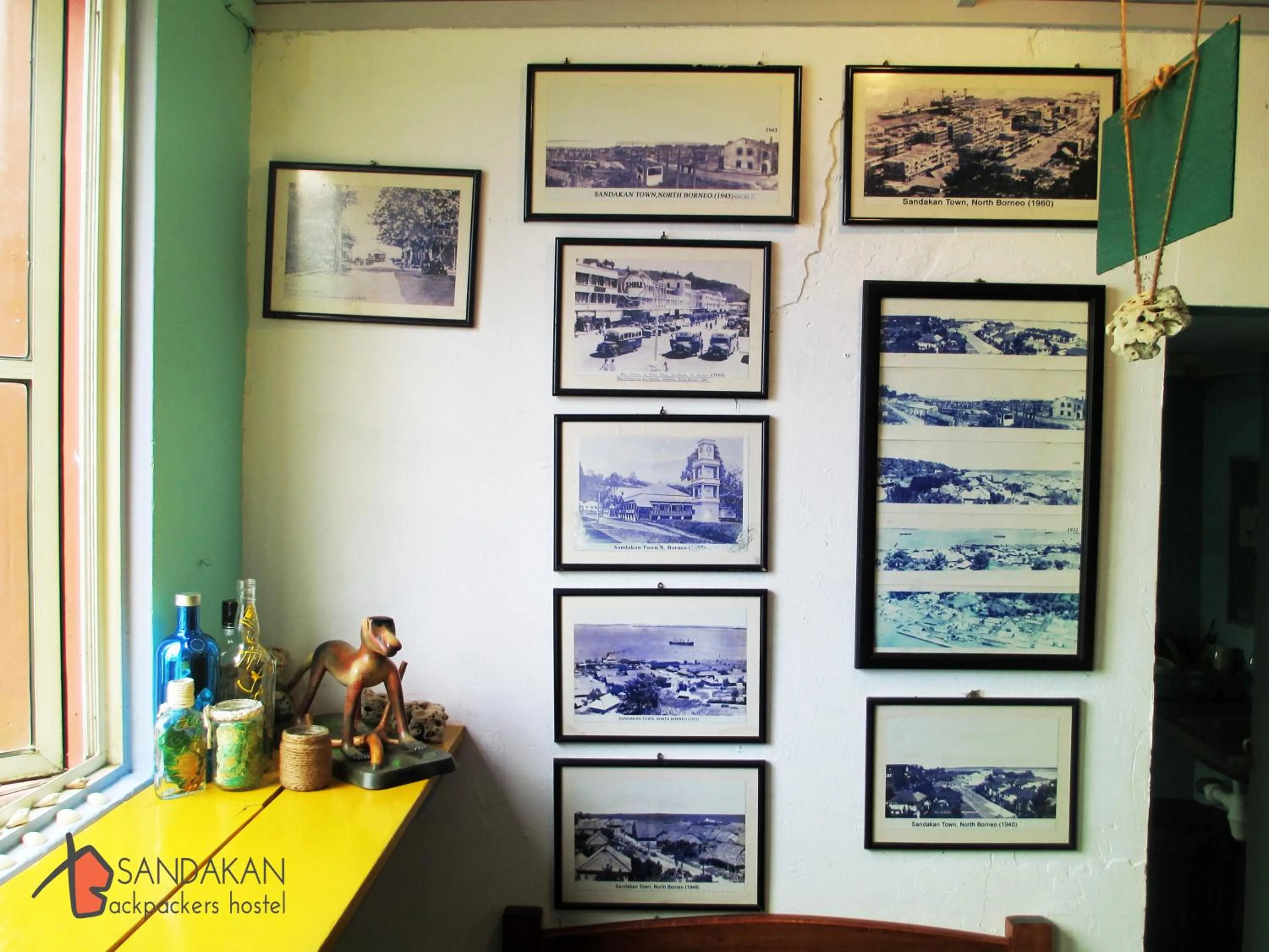 Decorative detail in Sandakan Backpackers Hostel