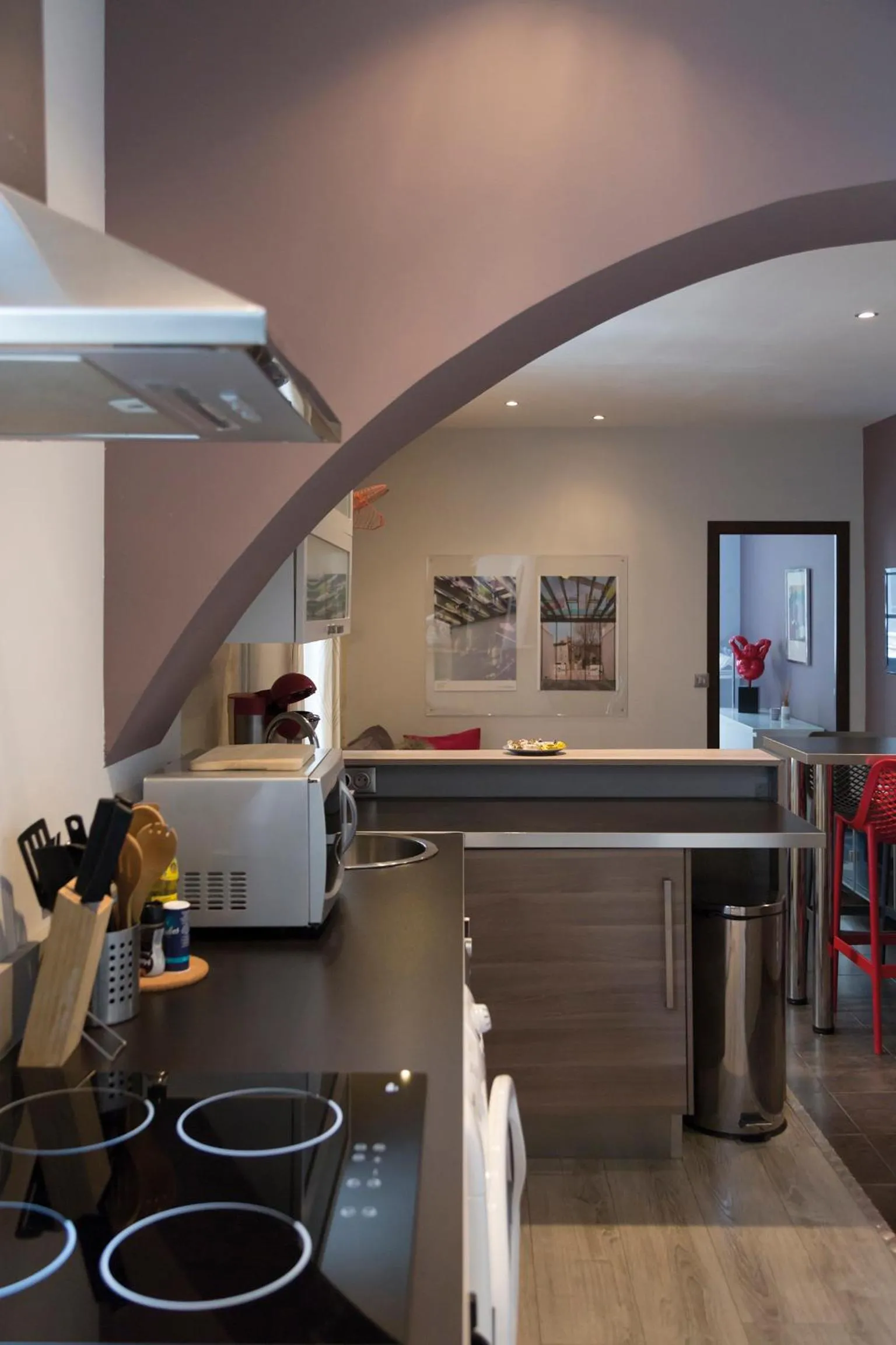Kitchen or kitchenette in Appartements "La Chambre D'Ami"