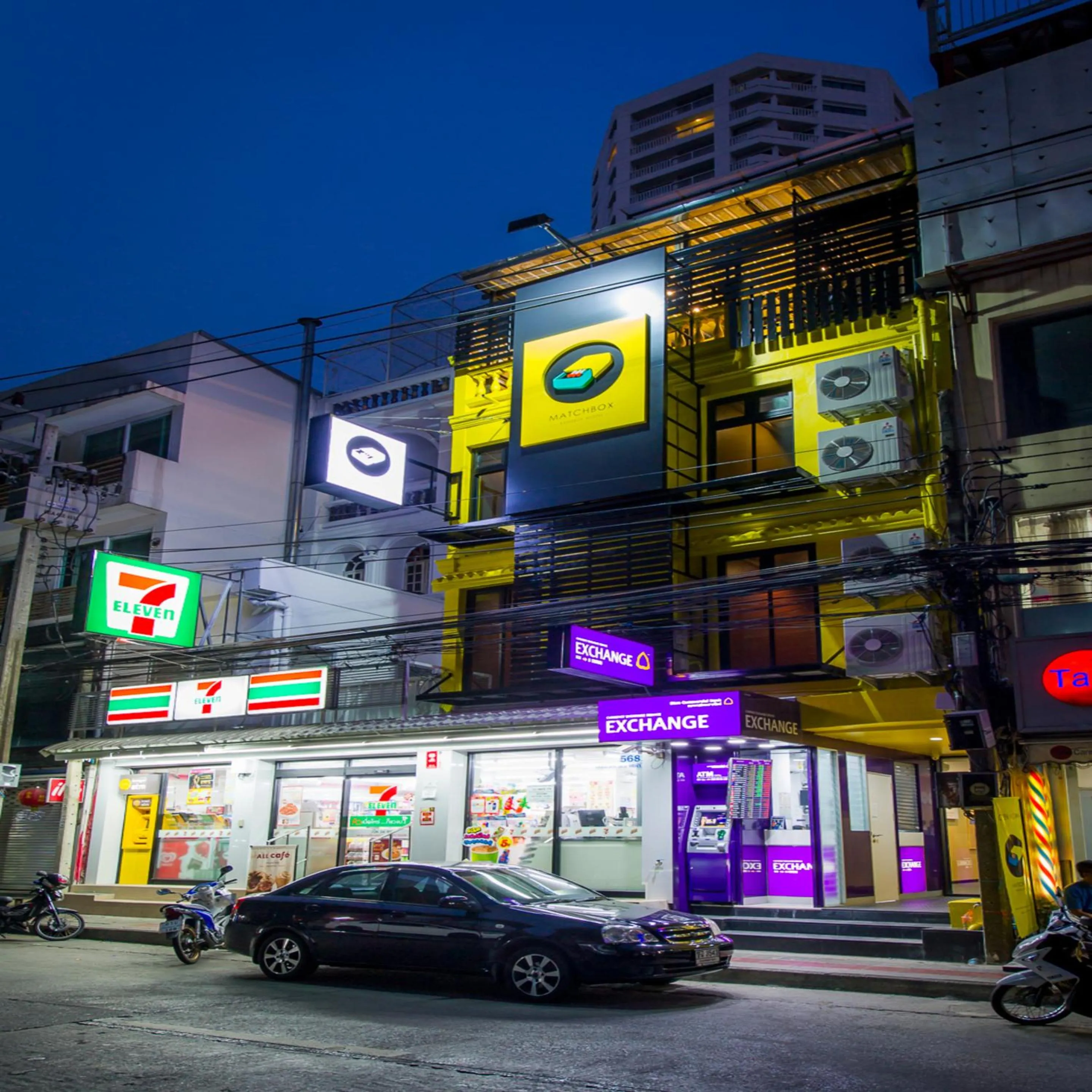 Property building in Matchbox Bangkok Hostel