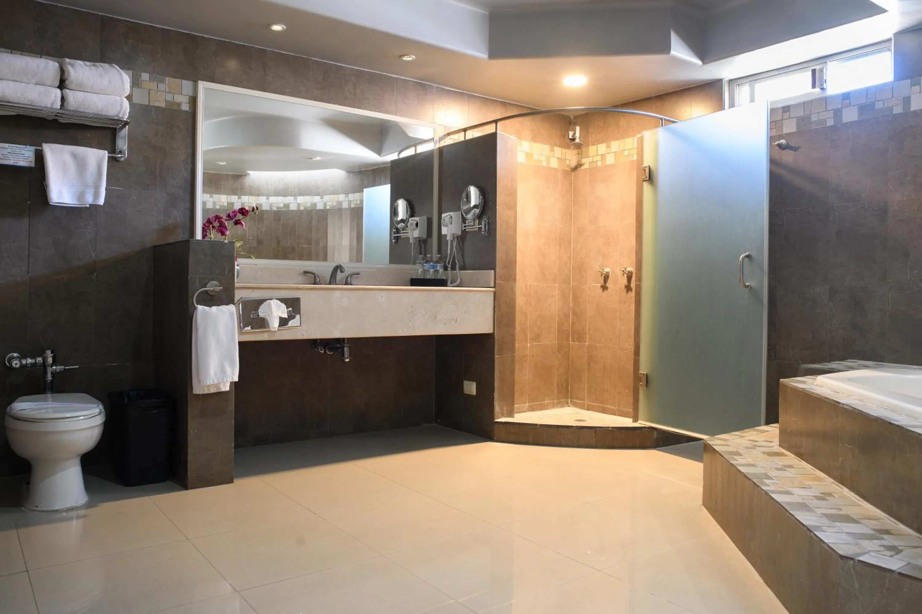 Shower in Hotel Santorian