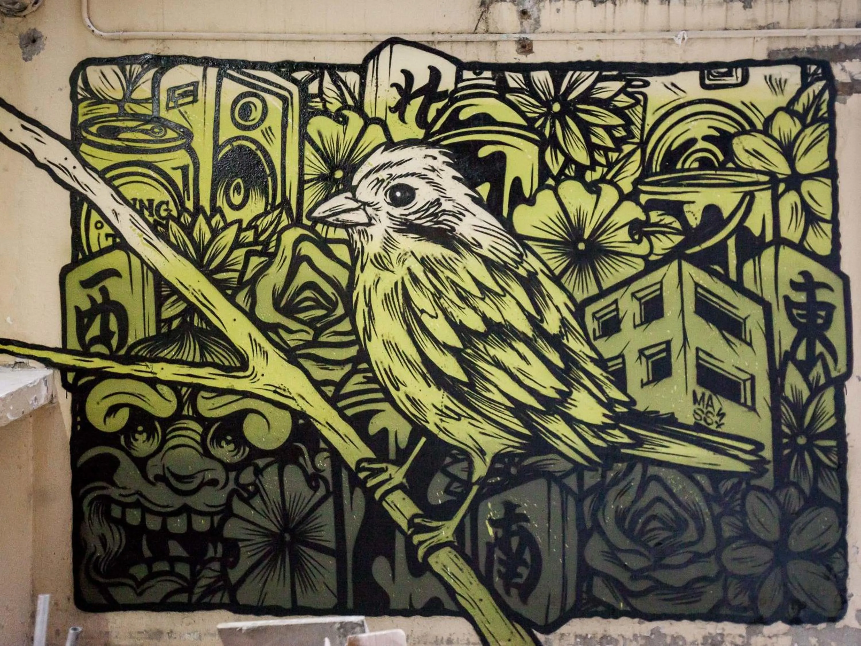 Decorative detail in The Mahjong