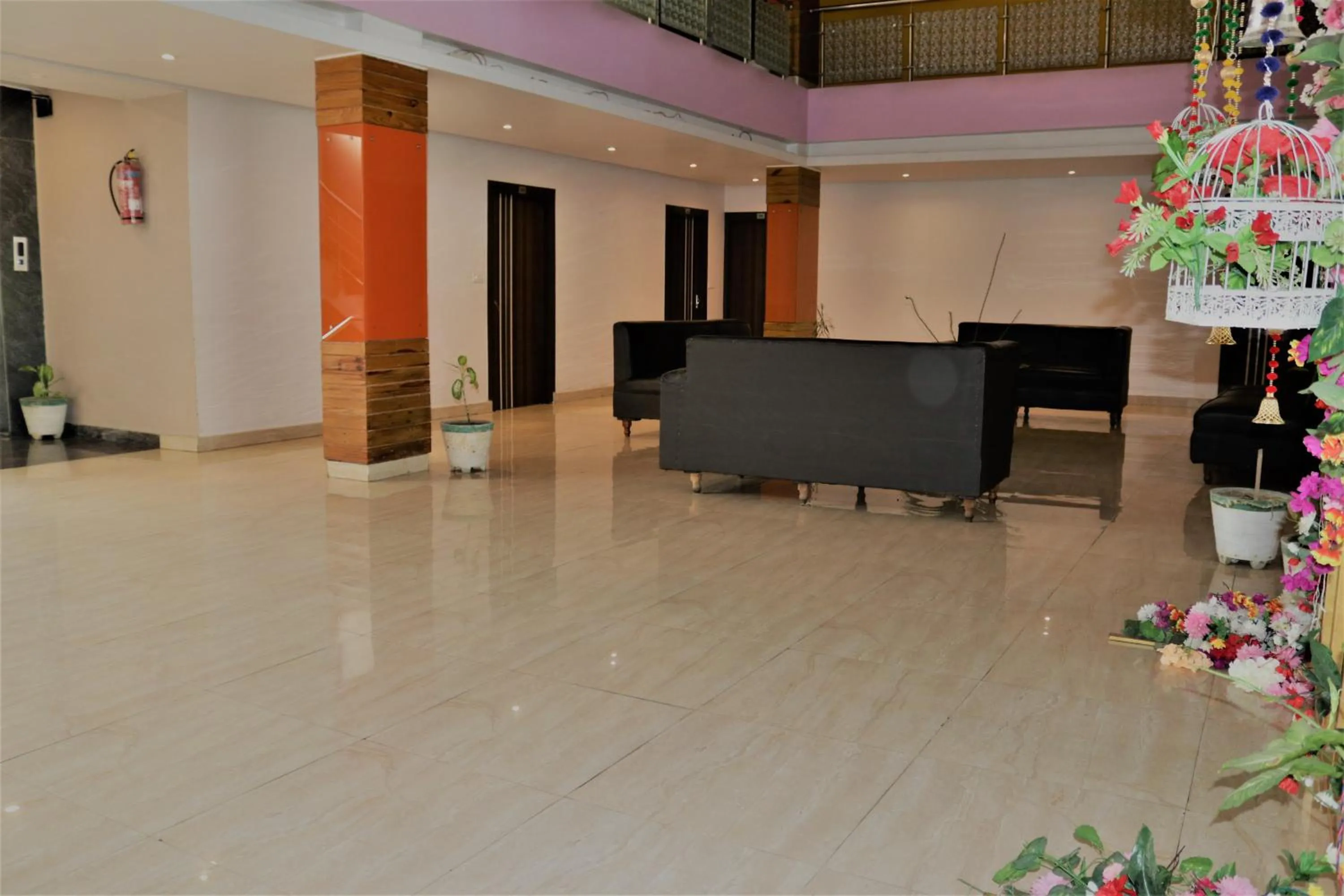 Seating area in Hotel Vaishnavi Heights