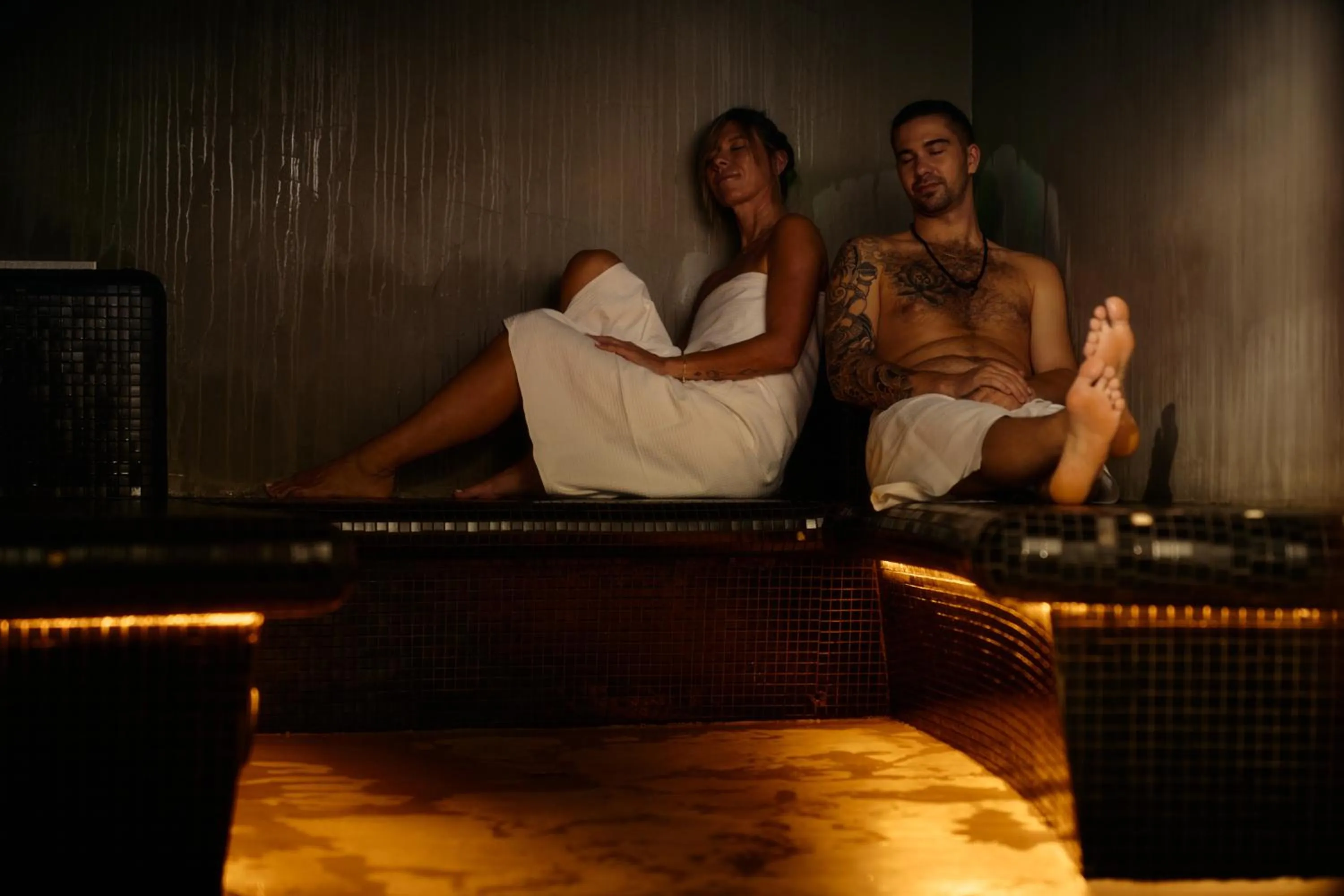 Steam room in Peaks Place Apartments & SPA