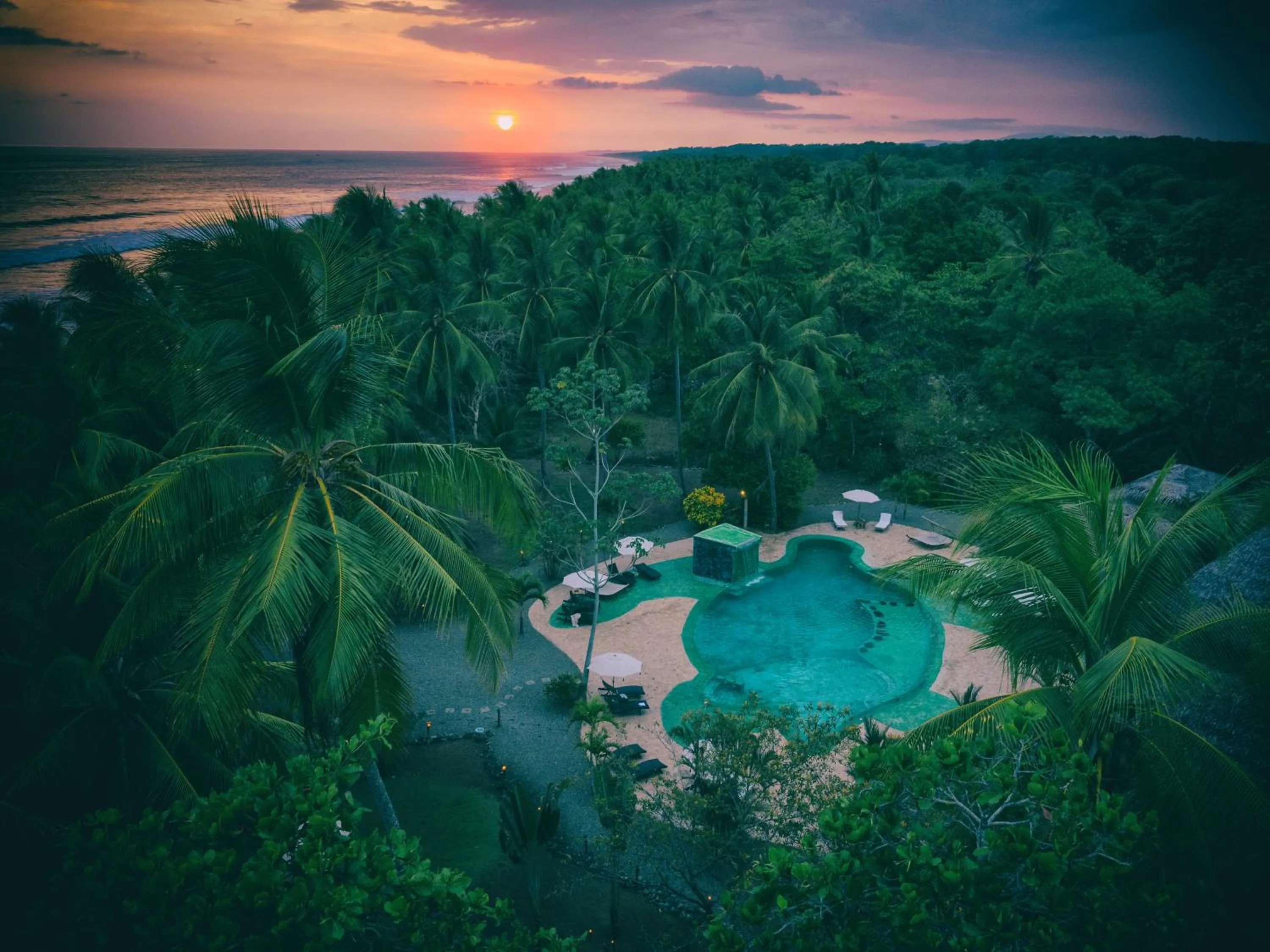 Bird's eye view in Hotel Clandestino beach resort