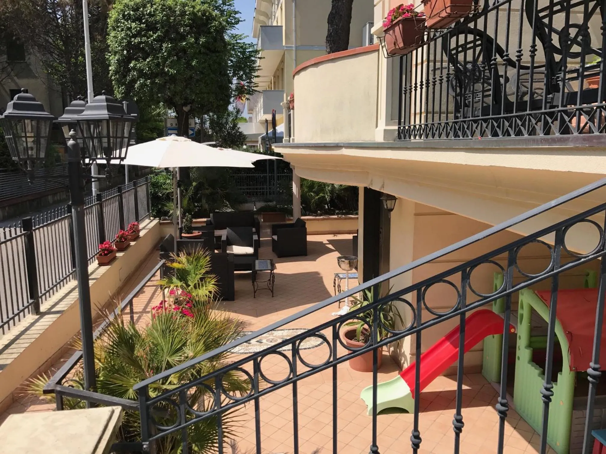 Decorative detail in Hotel Perla Verde
