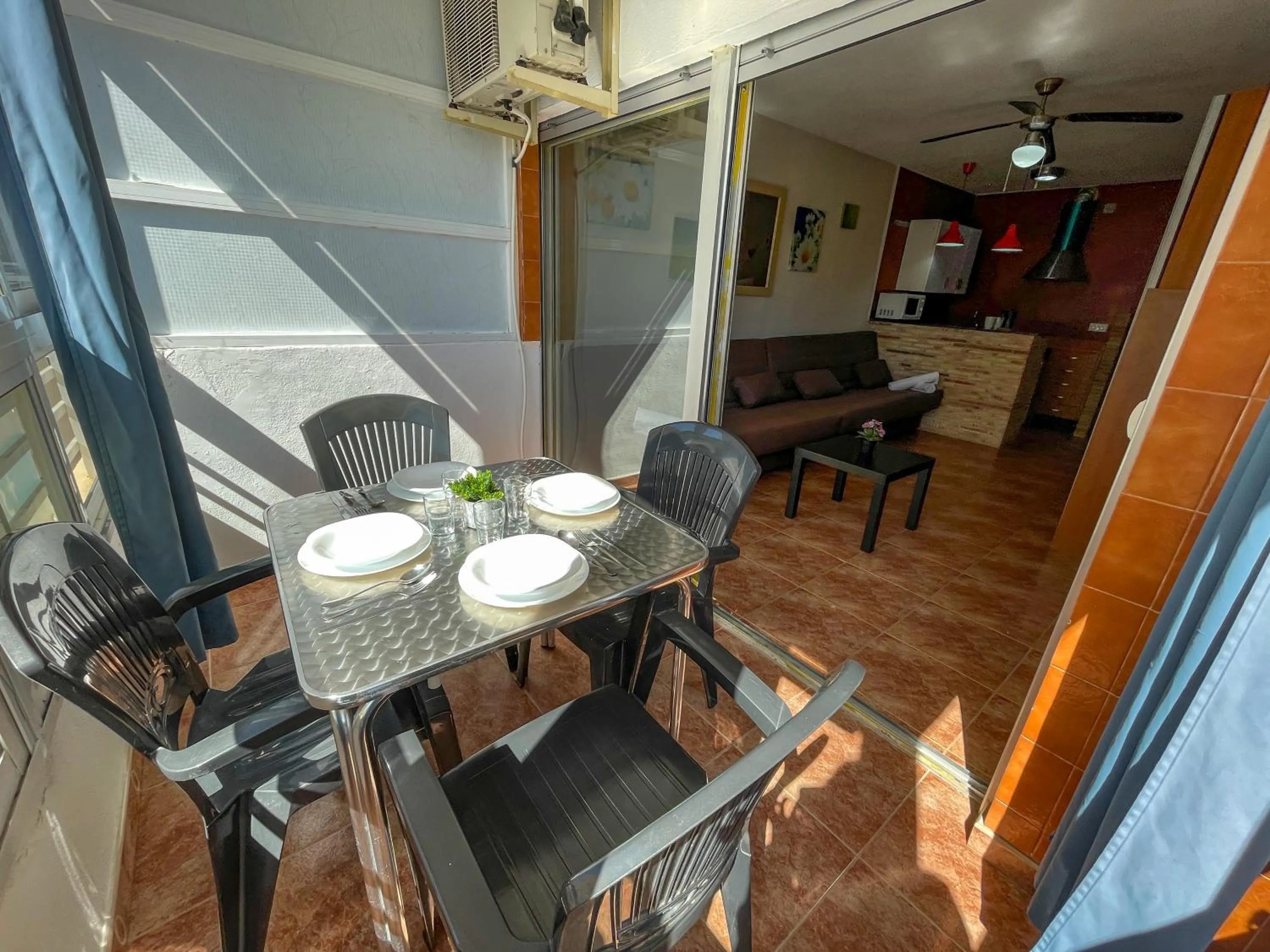 Balcony/Terrace in Apartamento Gandia Bellreguard 3000