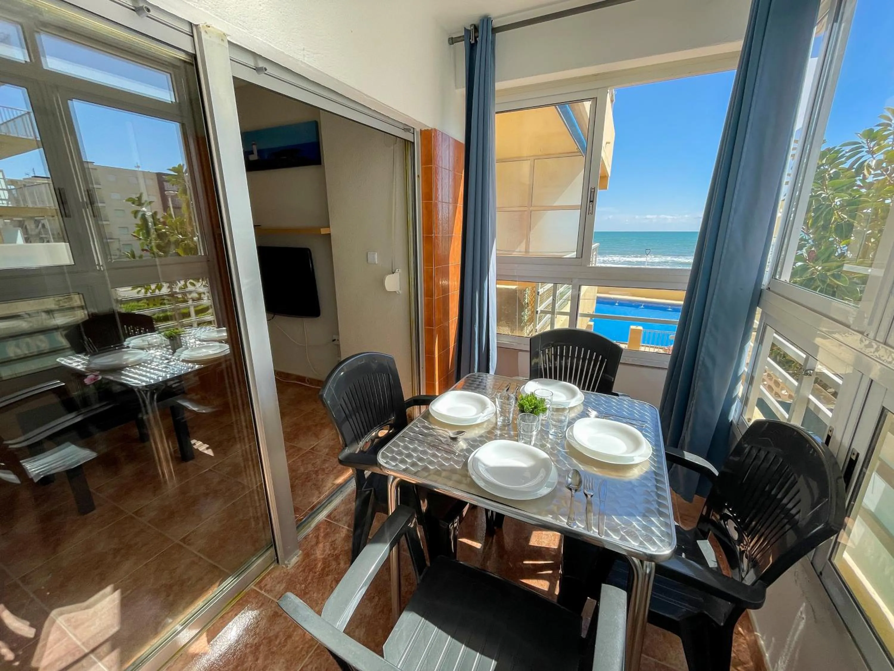 Balcony/Terrace in Apartamento Gandia Bellreguard 3000