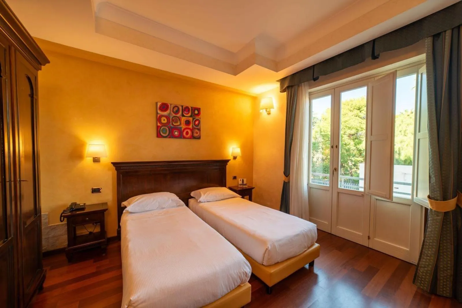 Bed in Hotel Teocrito