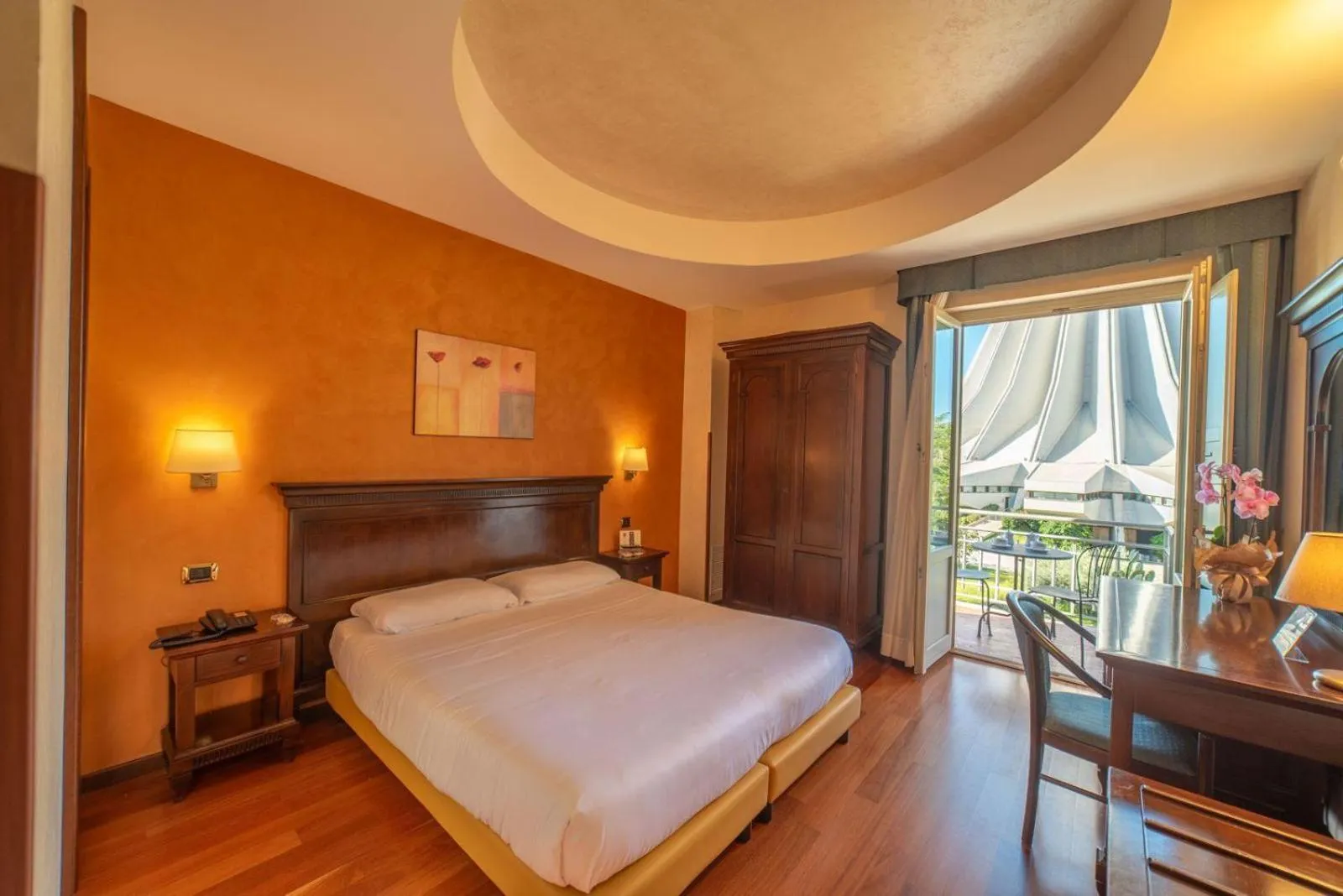 Bed in Hotel Teocrito