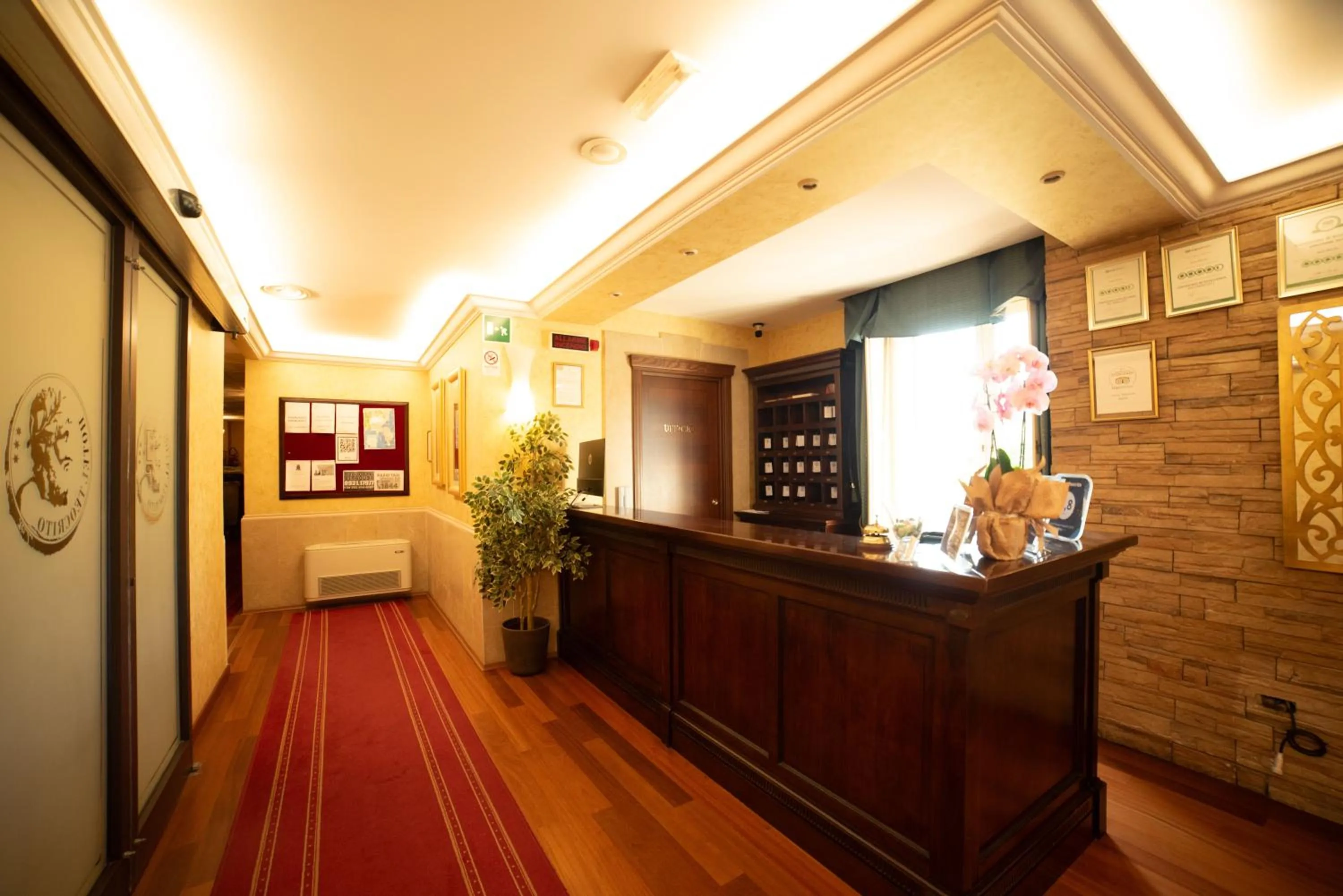 Lobby or reception in Hotel Teocrito