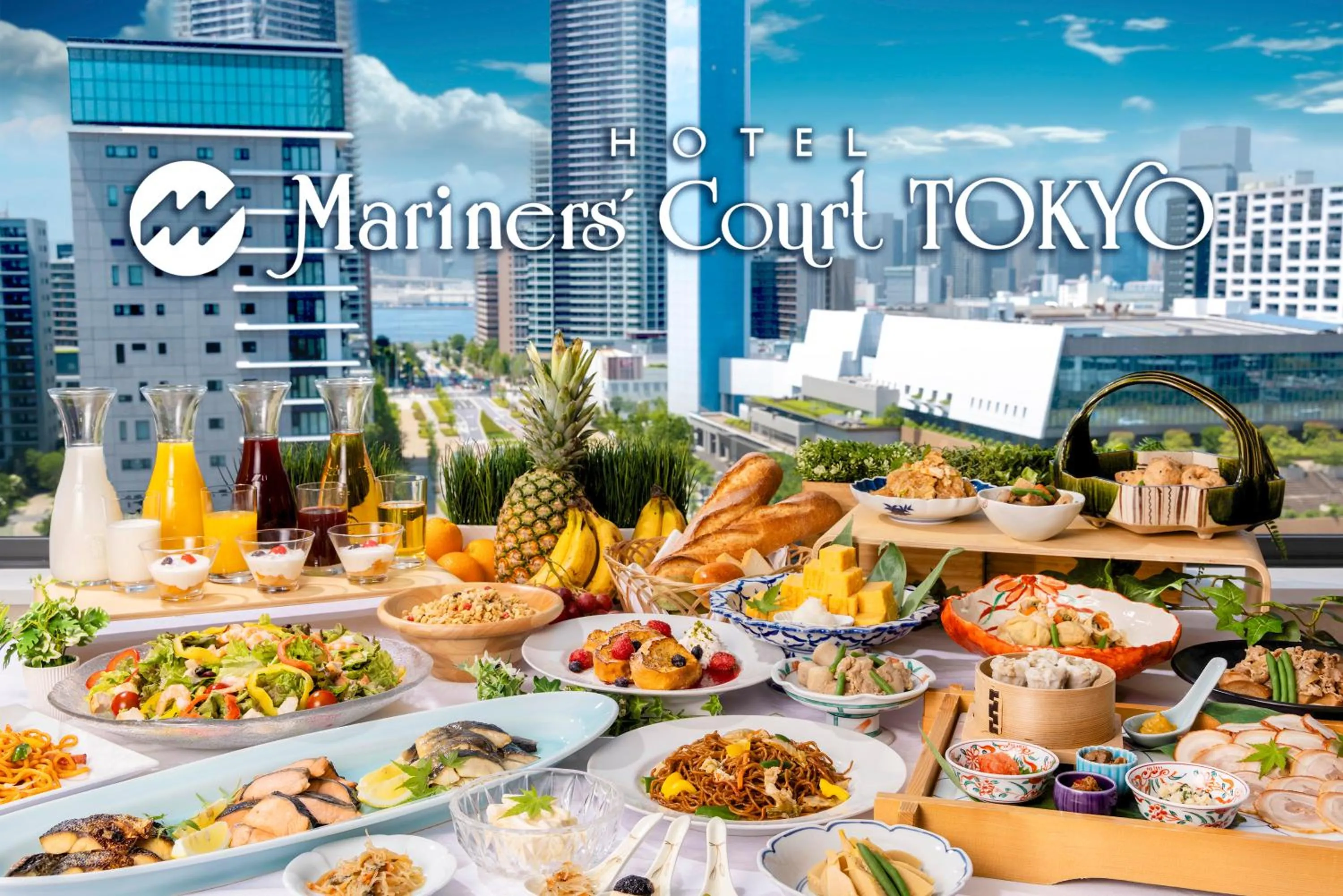 Breakfast in Hotel Mariners Court Tokyo