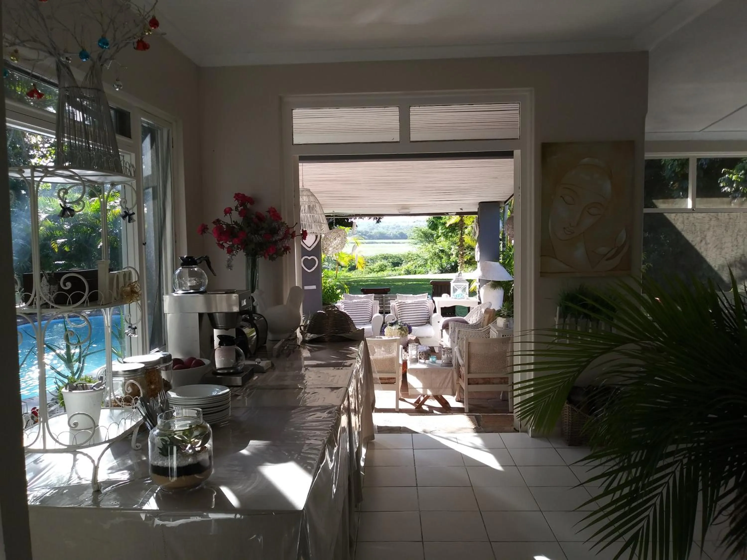 Breakfast in St Lucia Kingfisher Lodge