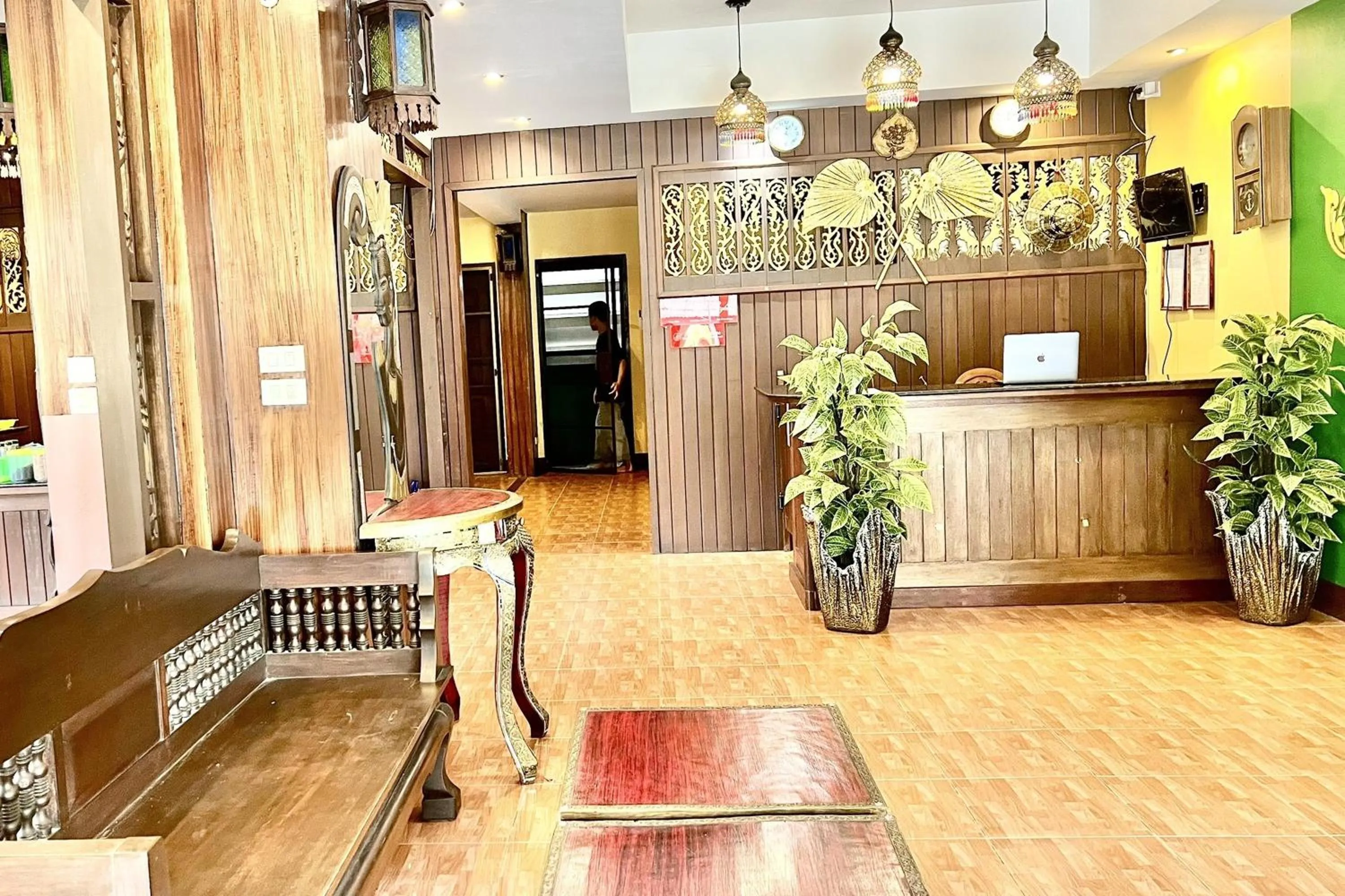 Lobby or reception in LM Hostel