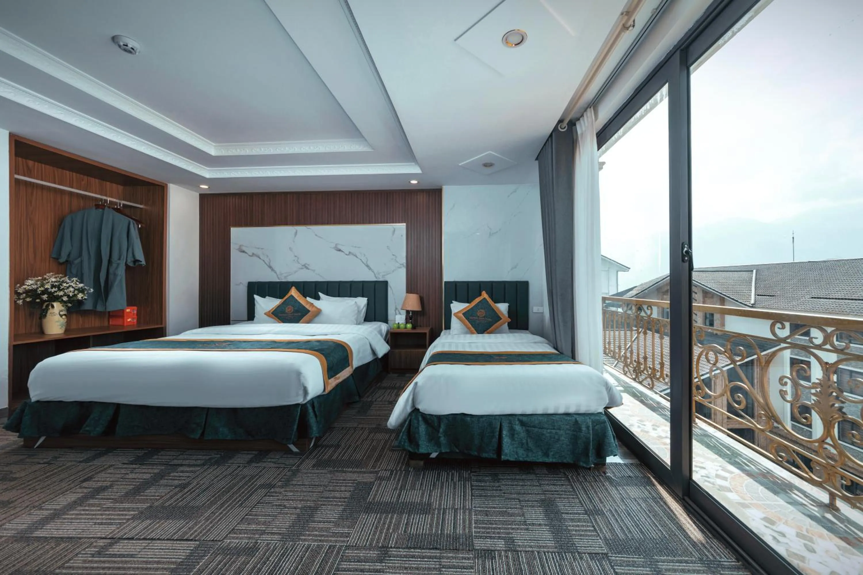 Bed in Central Sapa March Hotel