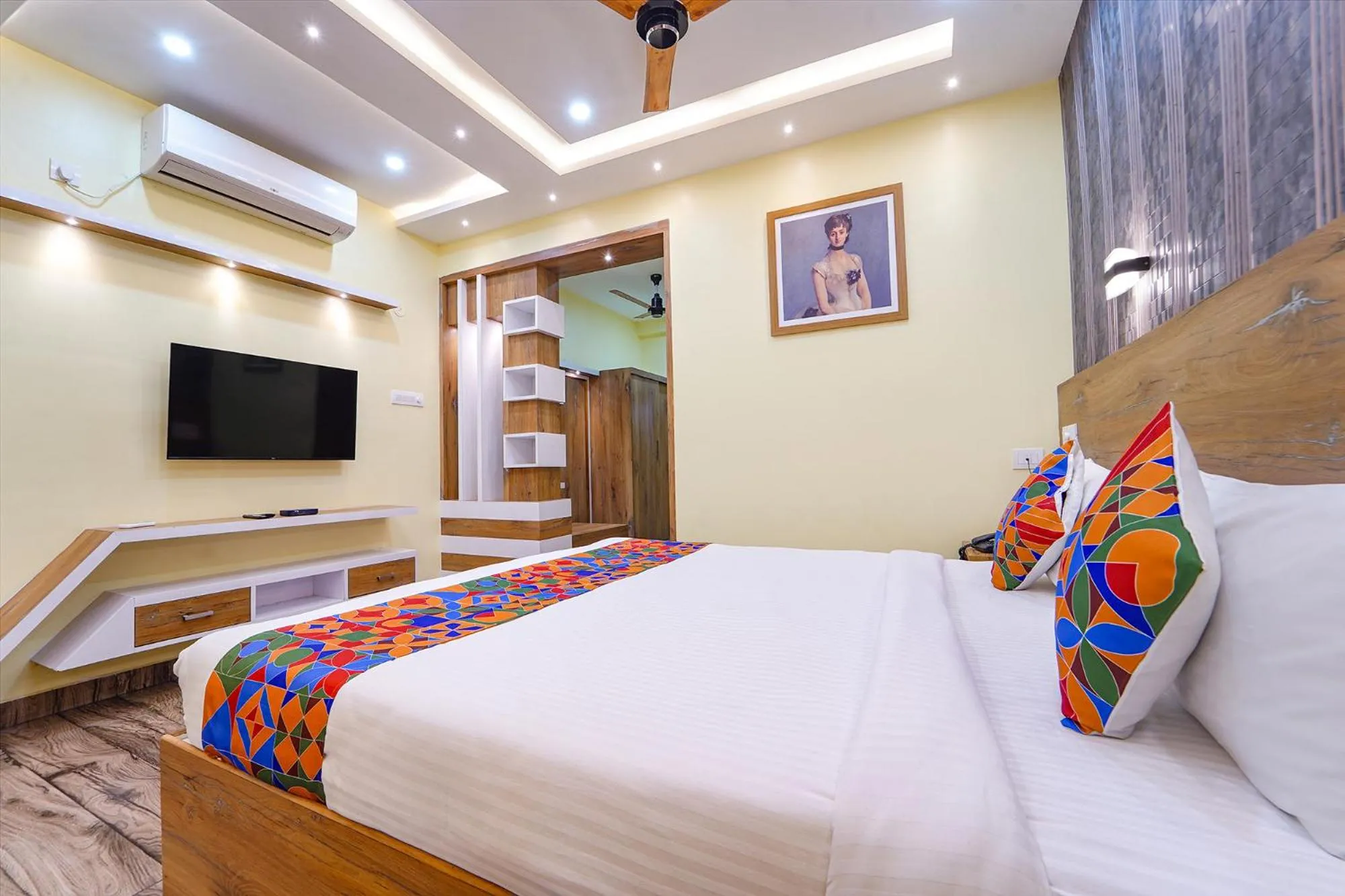 Bed in FabHotel INK - Nr Coimbatore North Railway Station