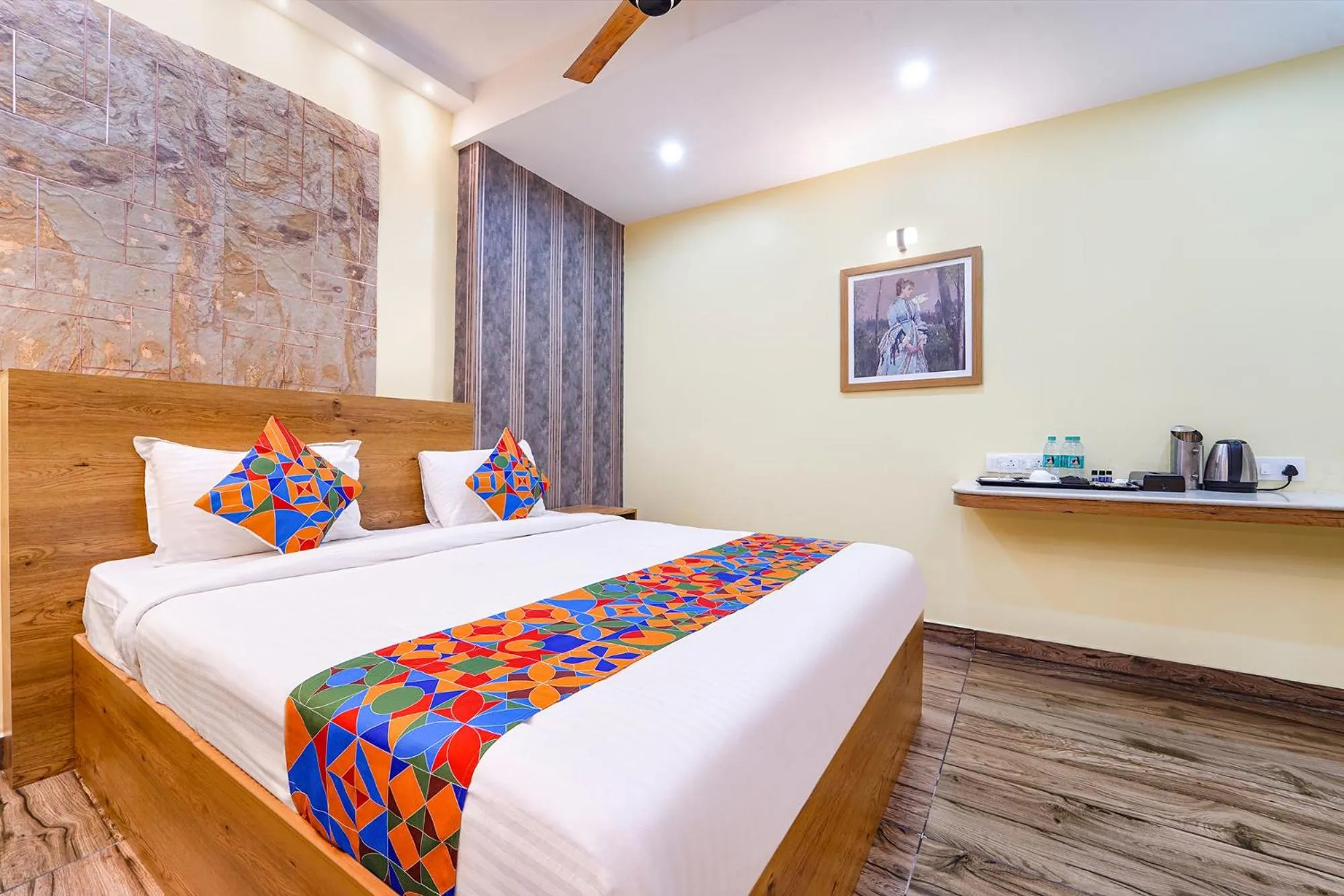 Bed in FabHotel INK - Nr Coimbatore North Railway Station
