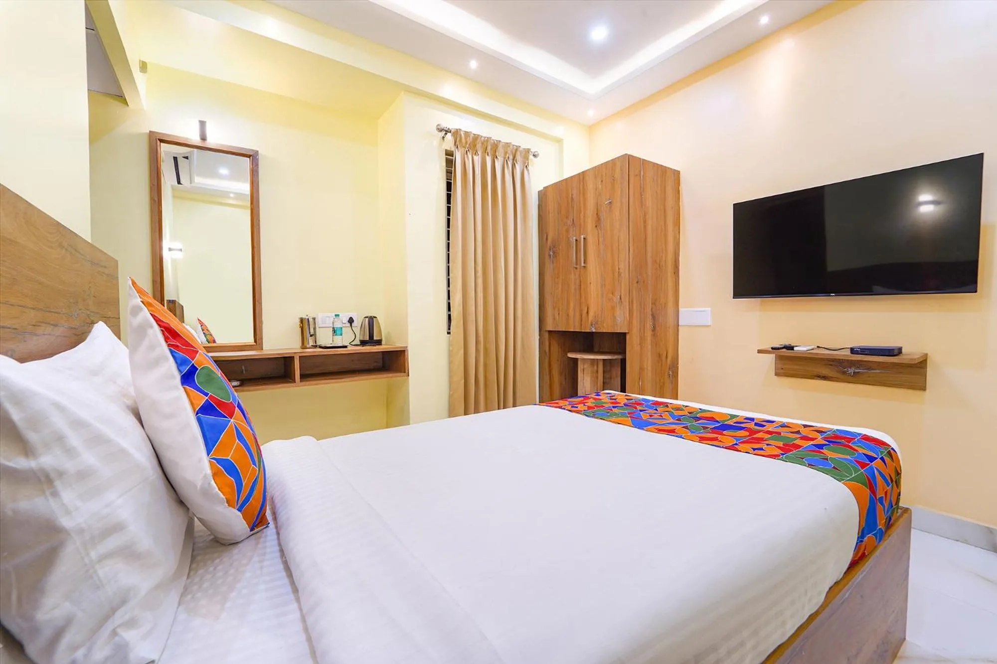 Bed in FabHotel INK - Nr Coimbatore North Railway Station
