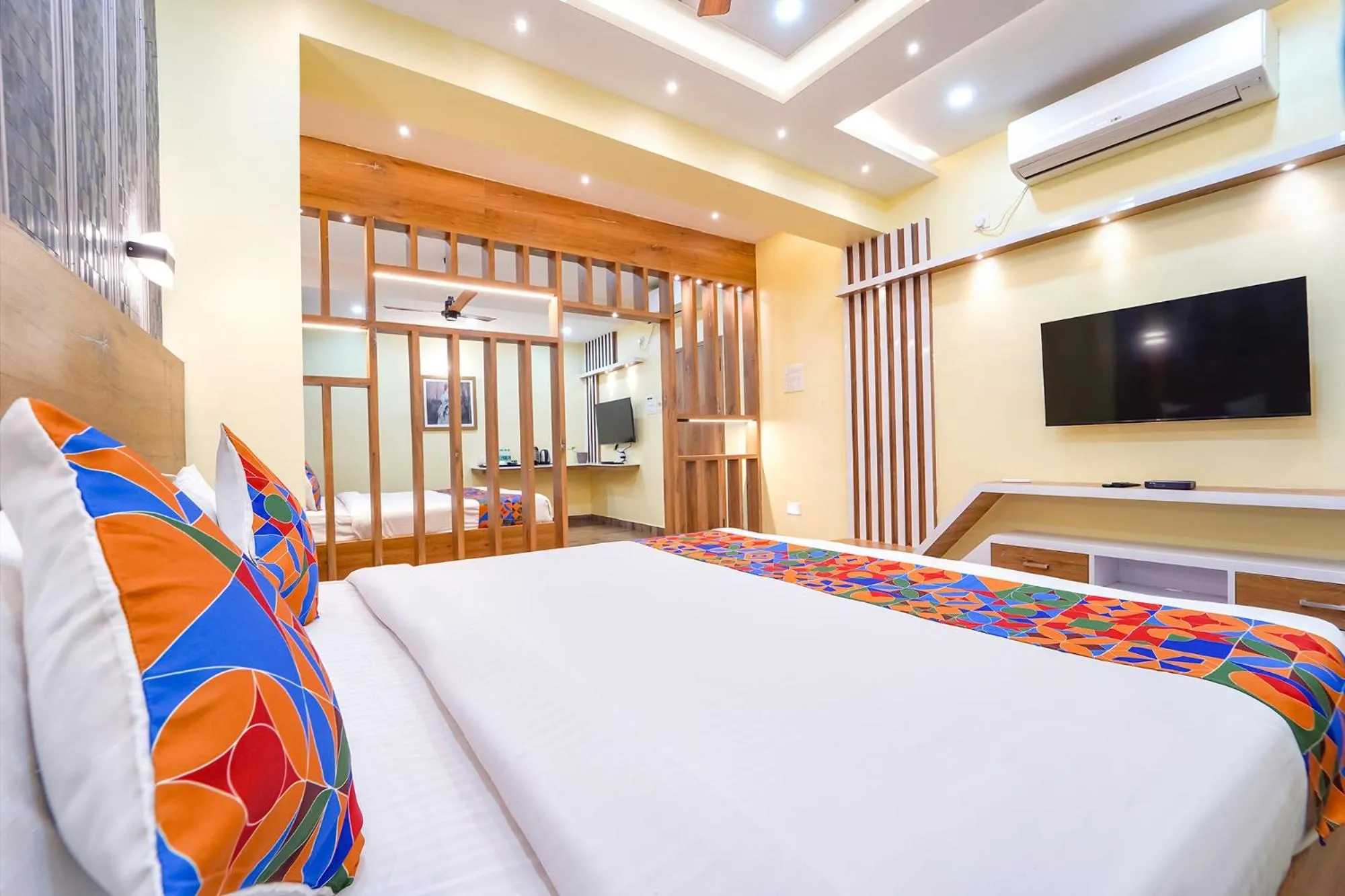Bed in FabHotel INK - Nr Coimbatore North Railway Station