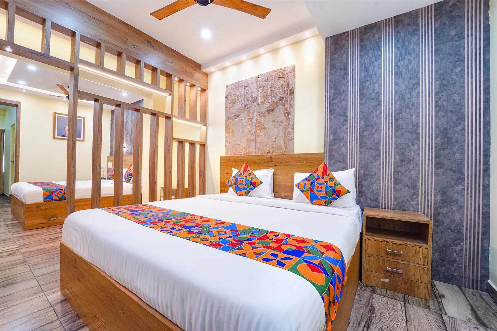 Bed in FabHotel INK - Nr Coimbatore North Railway Station
