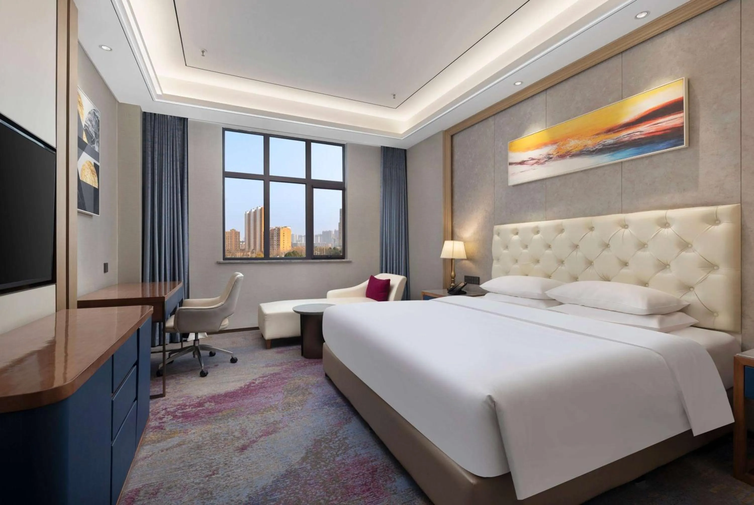 Photo of the whole room, Bed in Ramada by Wyndham Zhumadian West Station