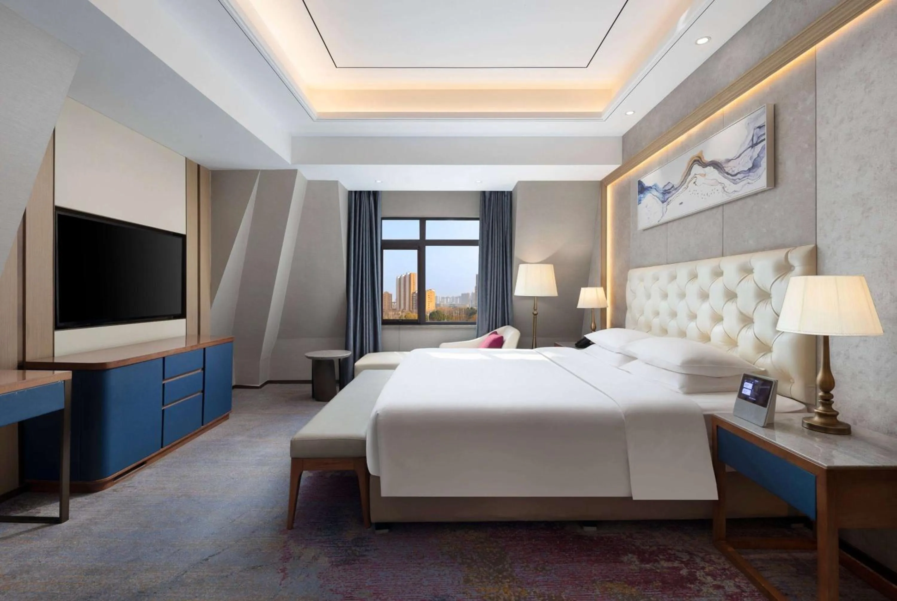 Photo of the whole room, Bed in Ramada by Wyndham Zhumadian West Station
