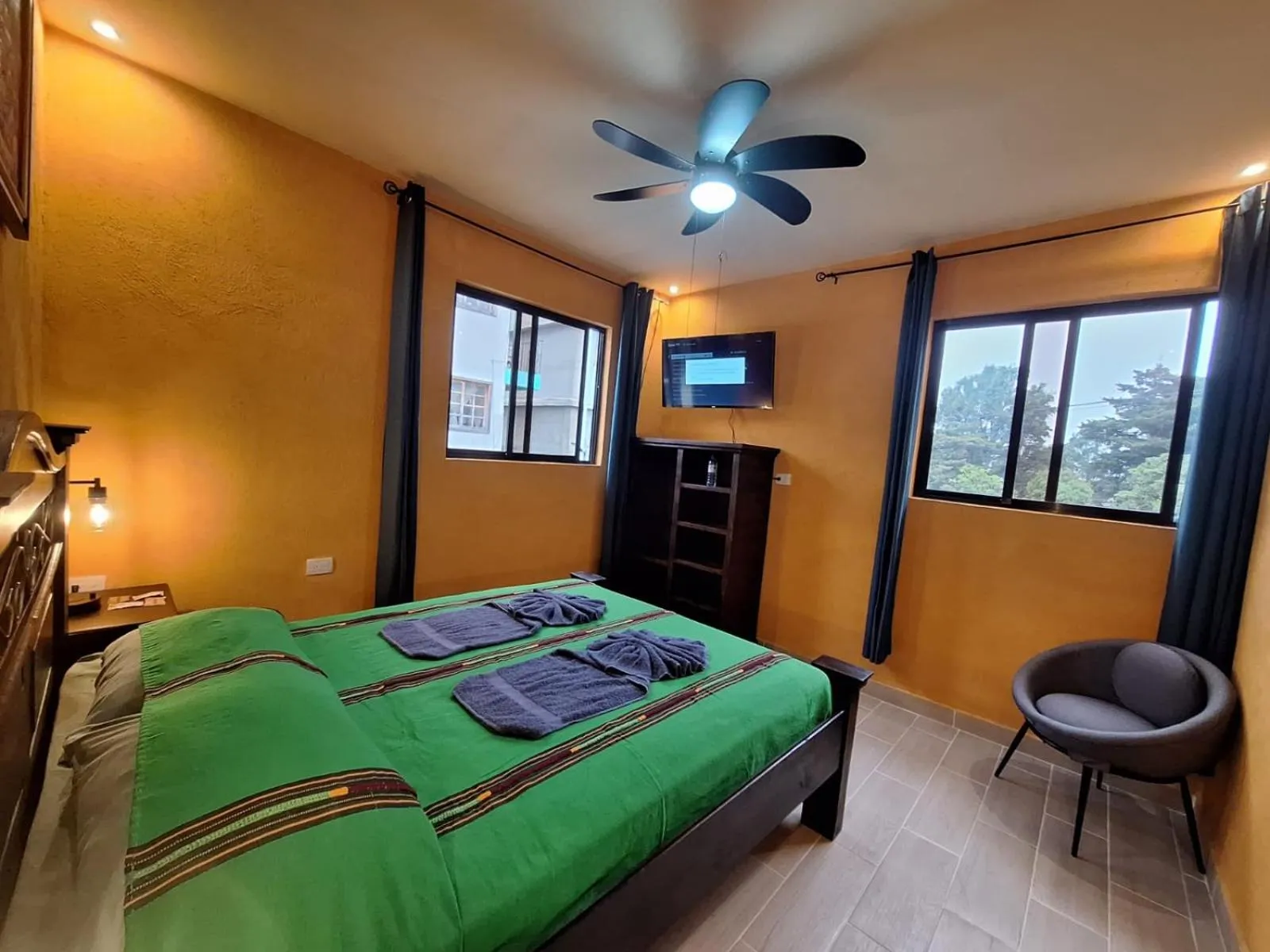 TV and multimedia, Bed in Hospedaje El Viajero