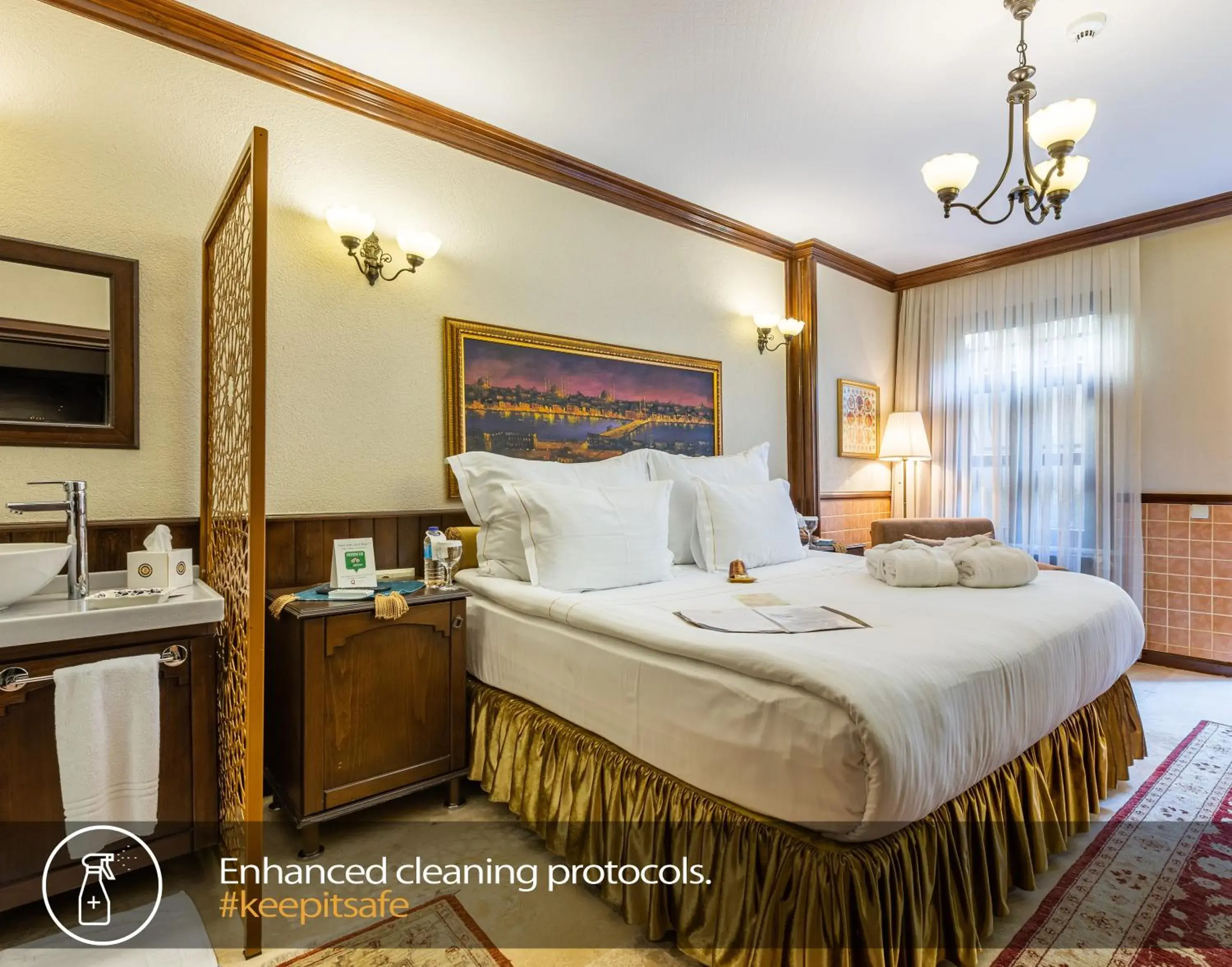 Double Room with Private Hammam & Garden/Ground Floor - 20m2 - Free Snacks & Appetizer in Best Point Hotel Sultanahmet,Istanbul Double Room with Private Hammam & Garden/Ground Floor - 20m2 - Free Snacks & Appetizer in Best Point Hotel Sultanahmet,Istanbul