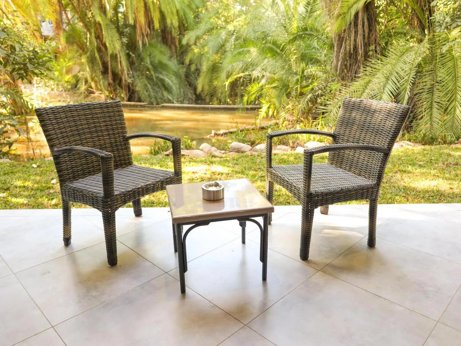 Seating area in The Victoria Falls Waterfront