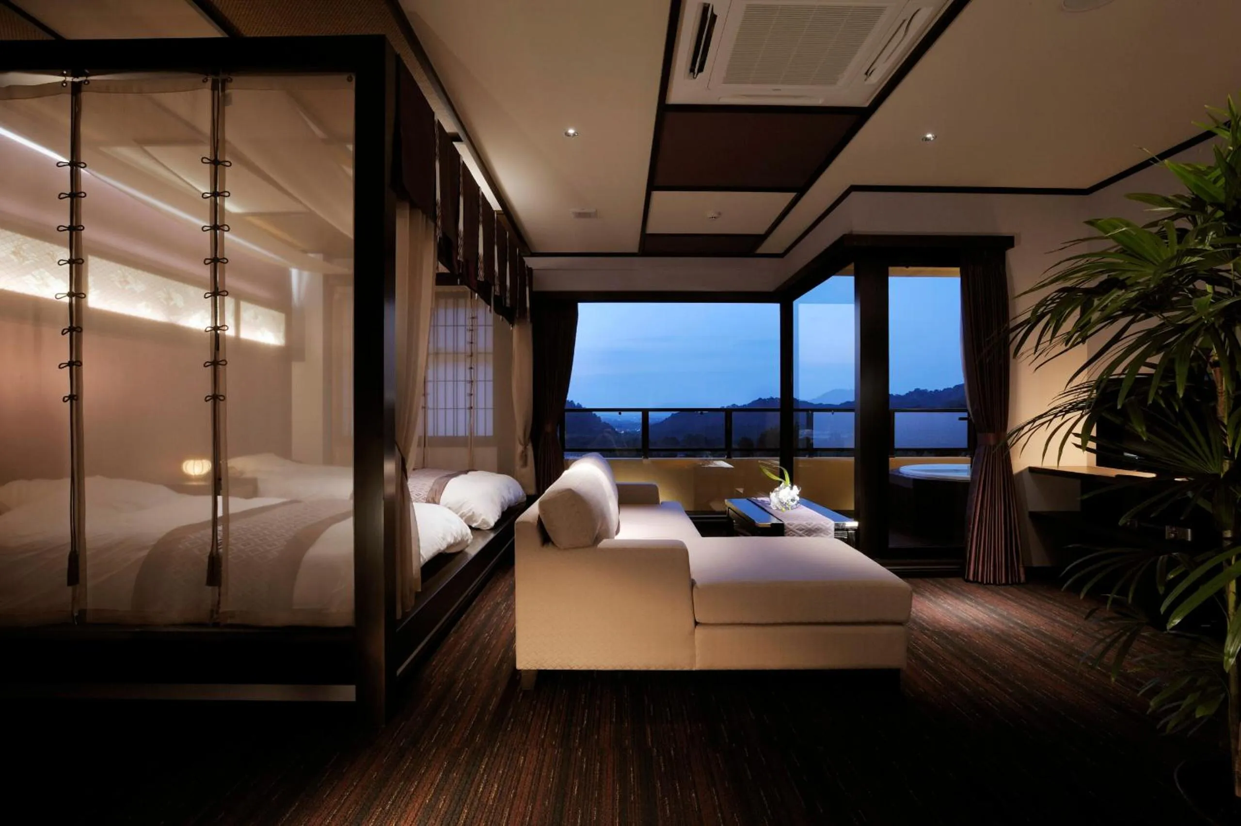 Living room, Bed in Saiou no Miya