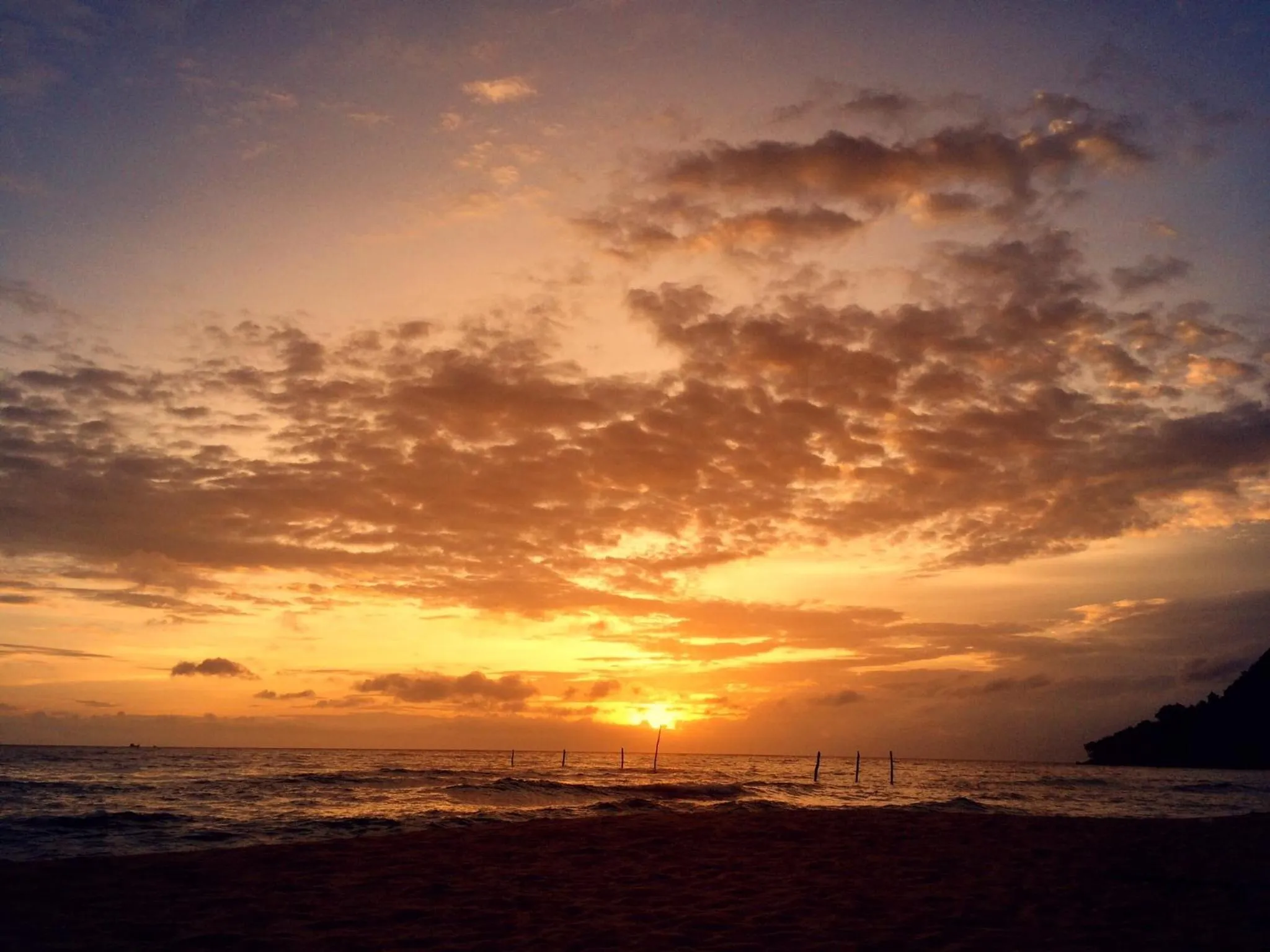 Sunset in Robinson Bungalows