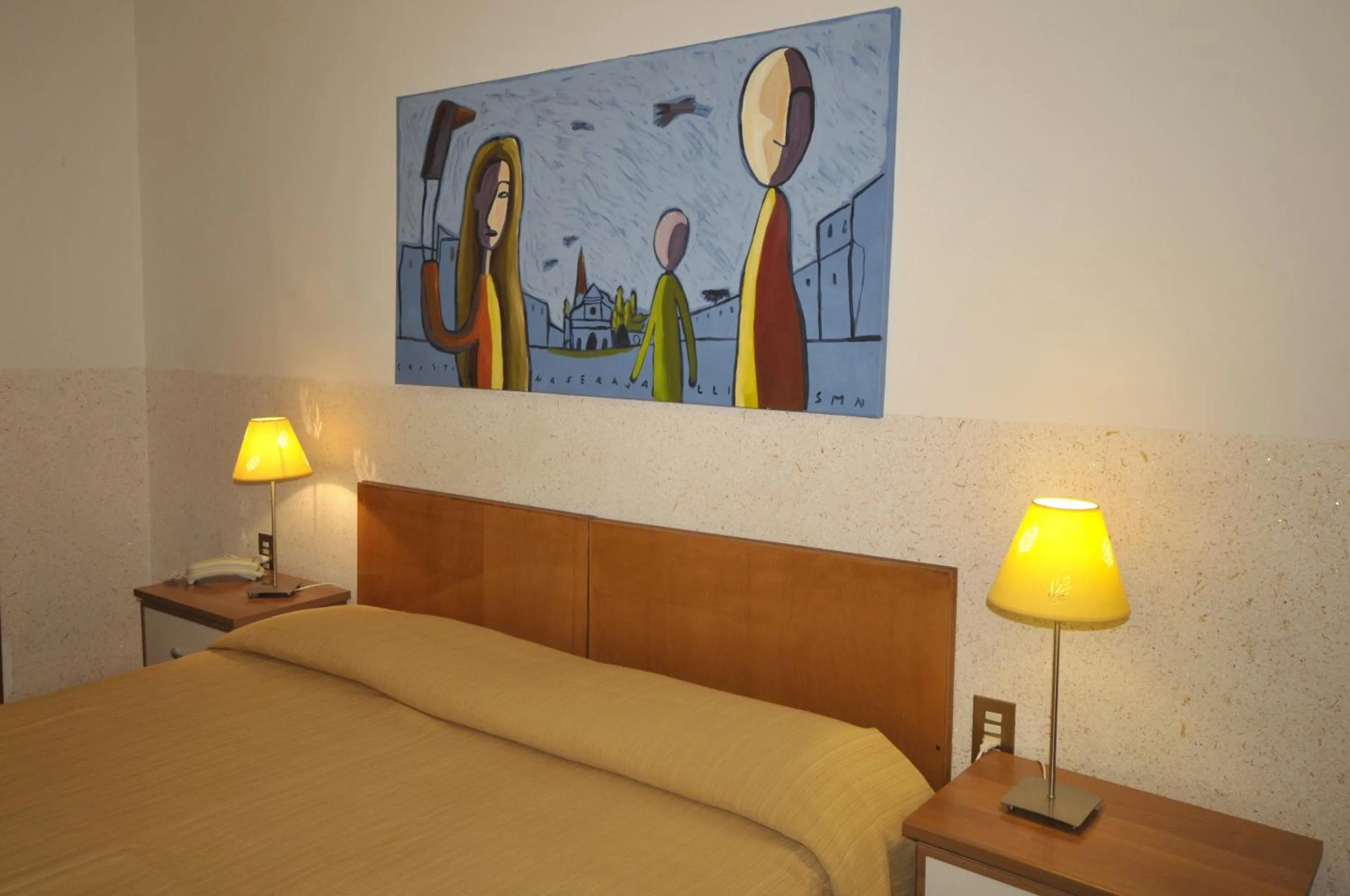 Bed in Hotel Panorama