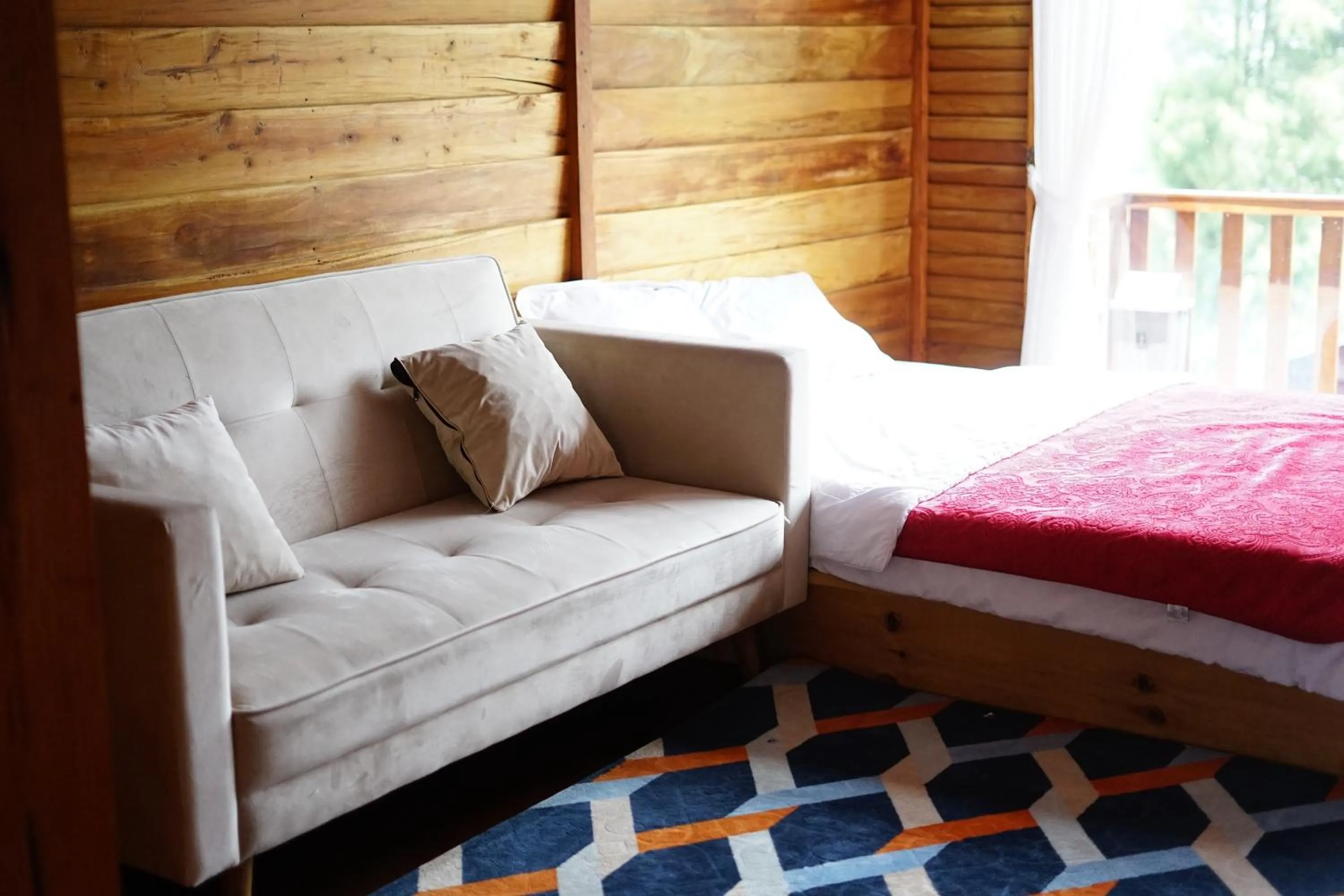 Bed in Savana Cabin by Fifa Grup