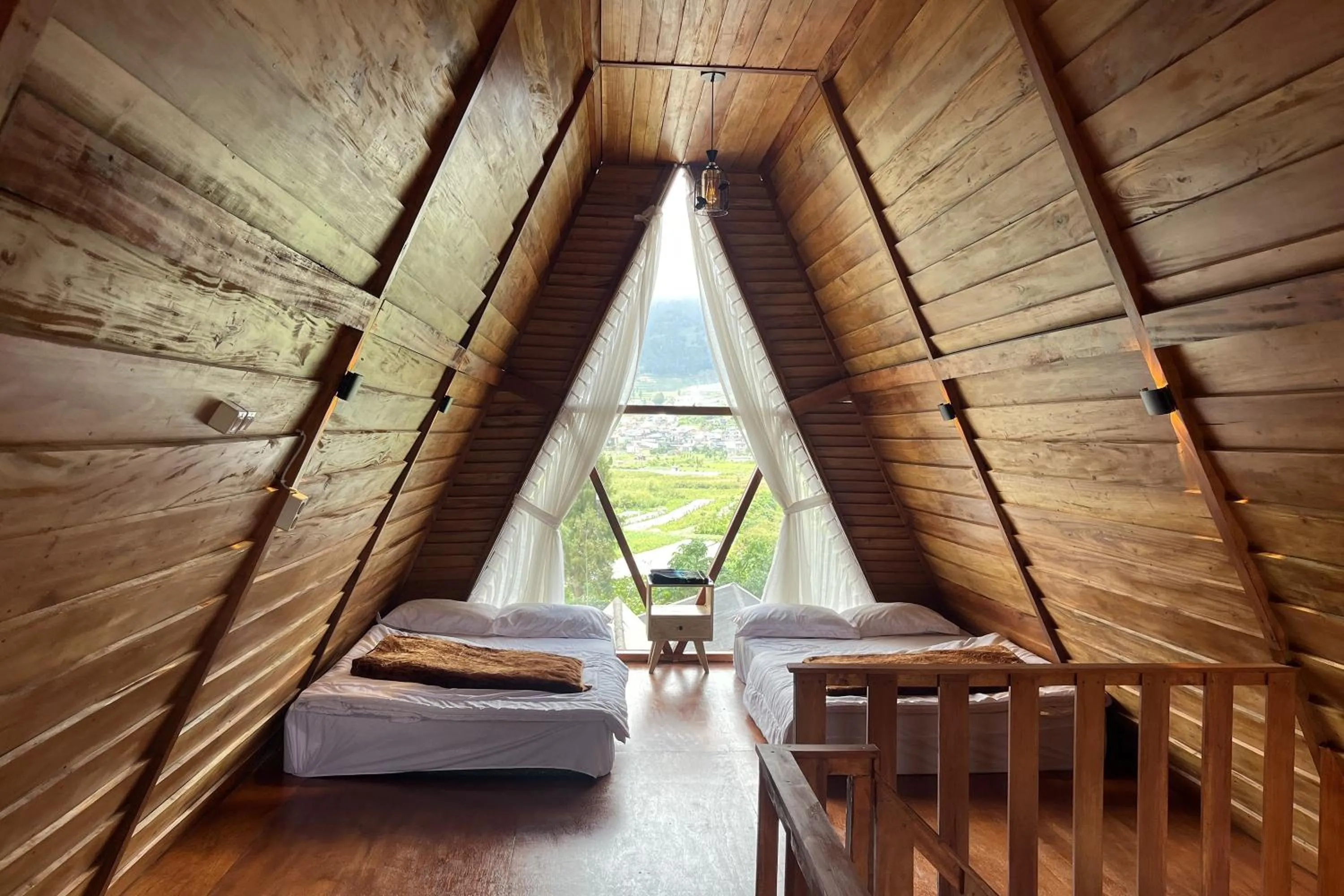 View (from property/room), Bed in Savana Cabin by Fifa Grup