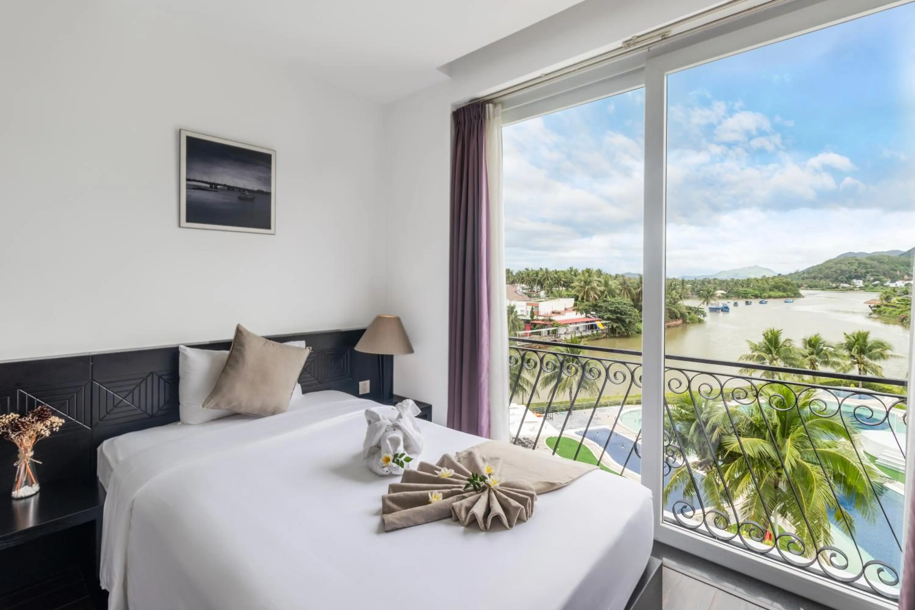 View (from property/room), Bed in Champa Island Nha Trang - Resort Hotel & Spa