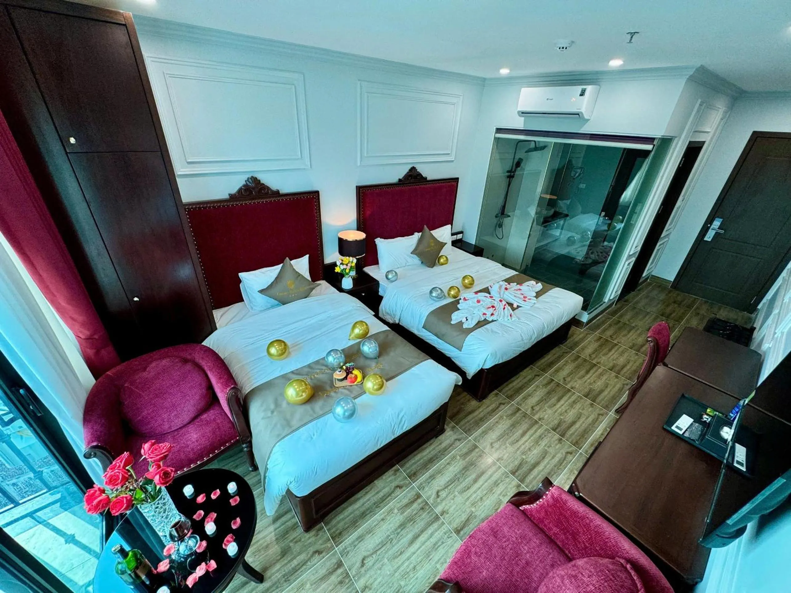 Bed in Luxury Hanoi Hotel