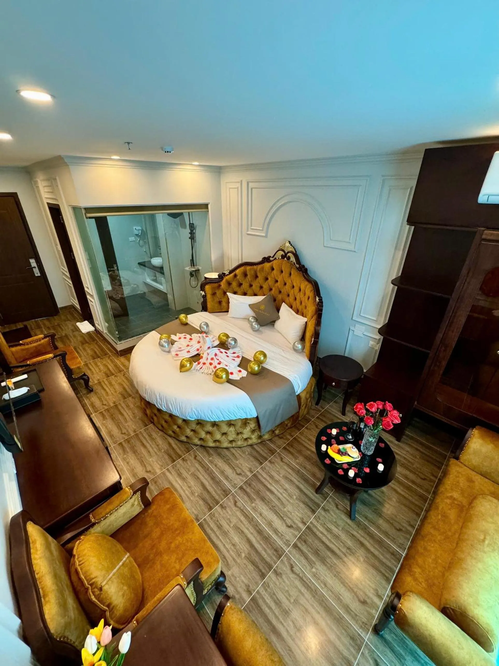 Bed in Luxury Hanoi Hotel