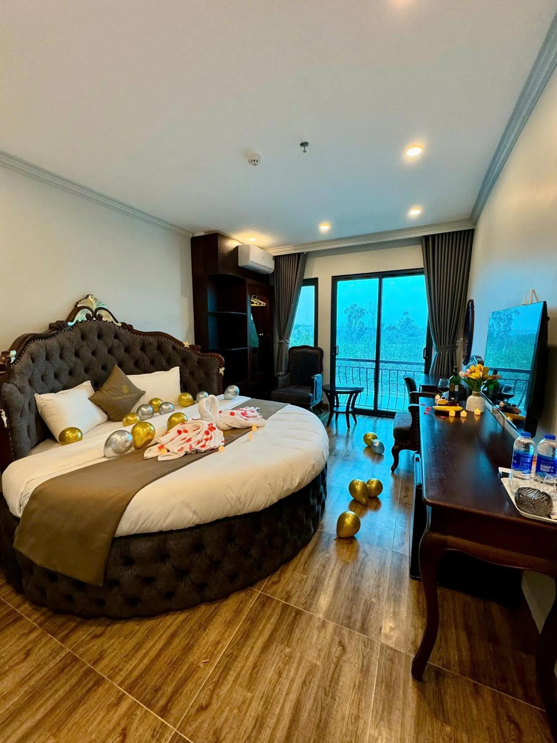 Bed in Luxury Hanoi Hotel