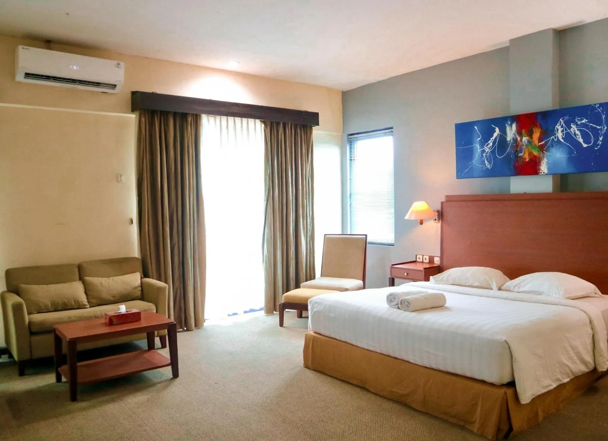 Bed in Hotel Mariat Sorong