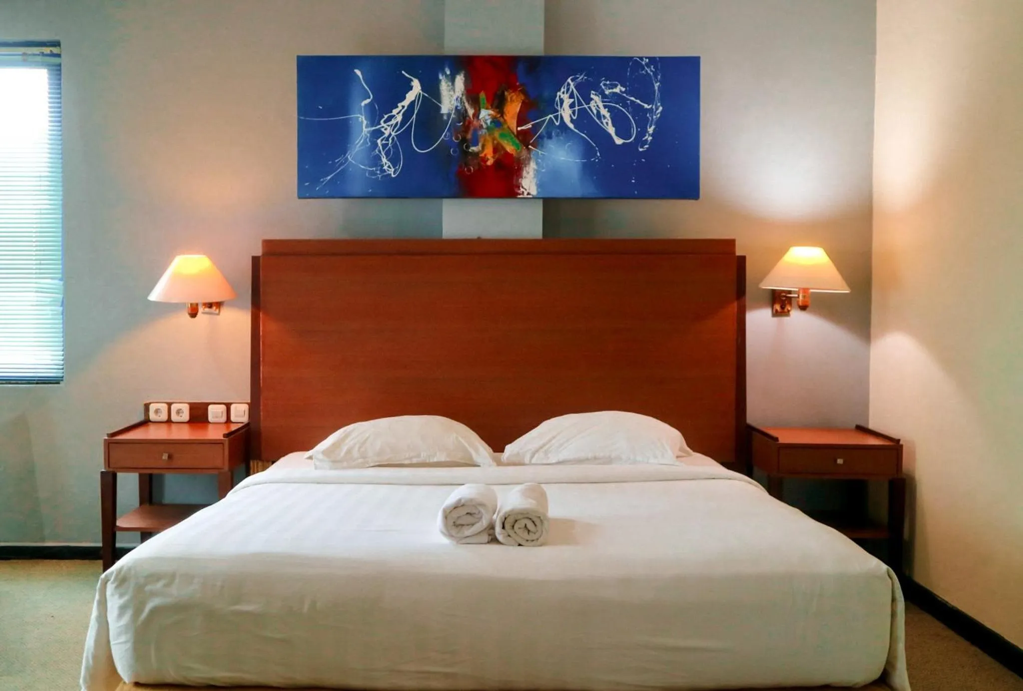 Bed in Hotel Mariat Sorong