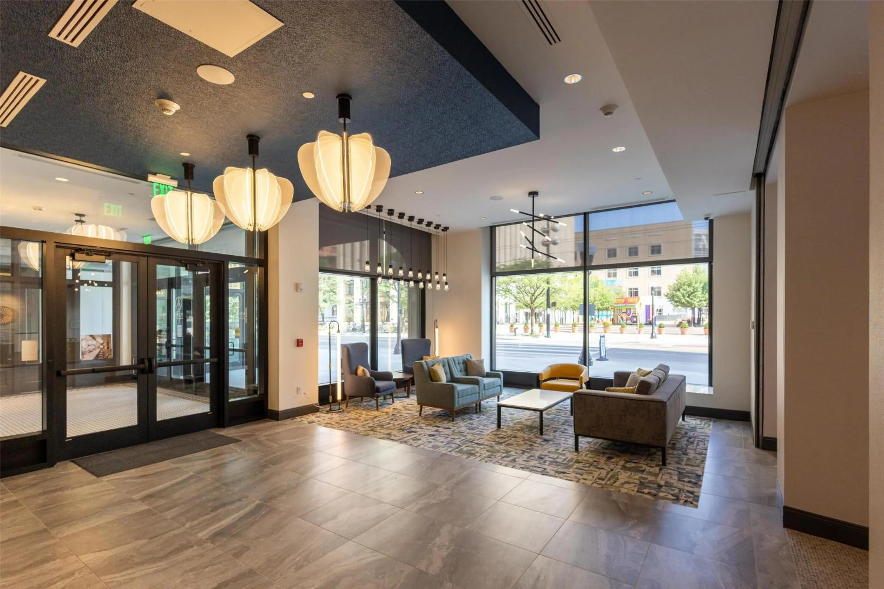 Lobby or reception in Hilton Garden Inn Dayton Downtown