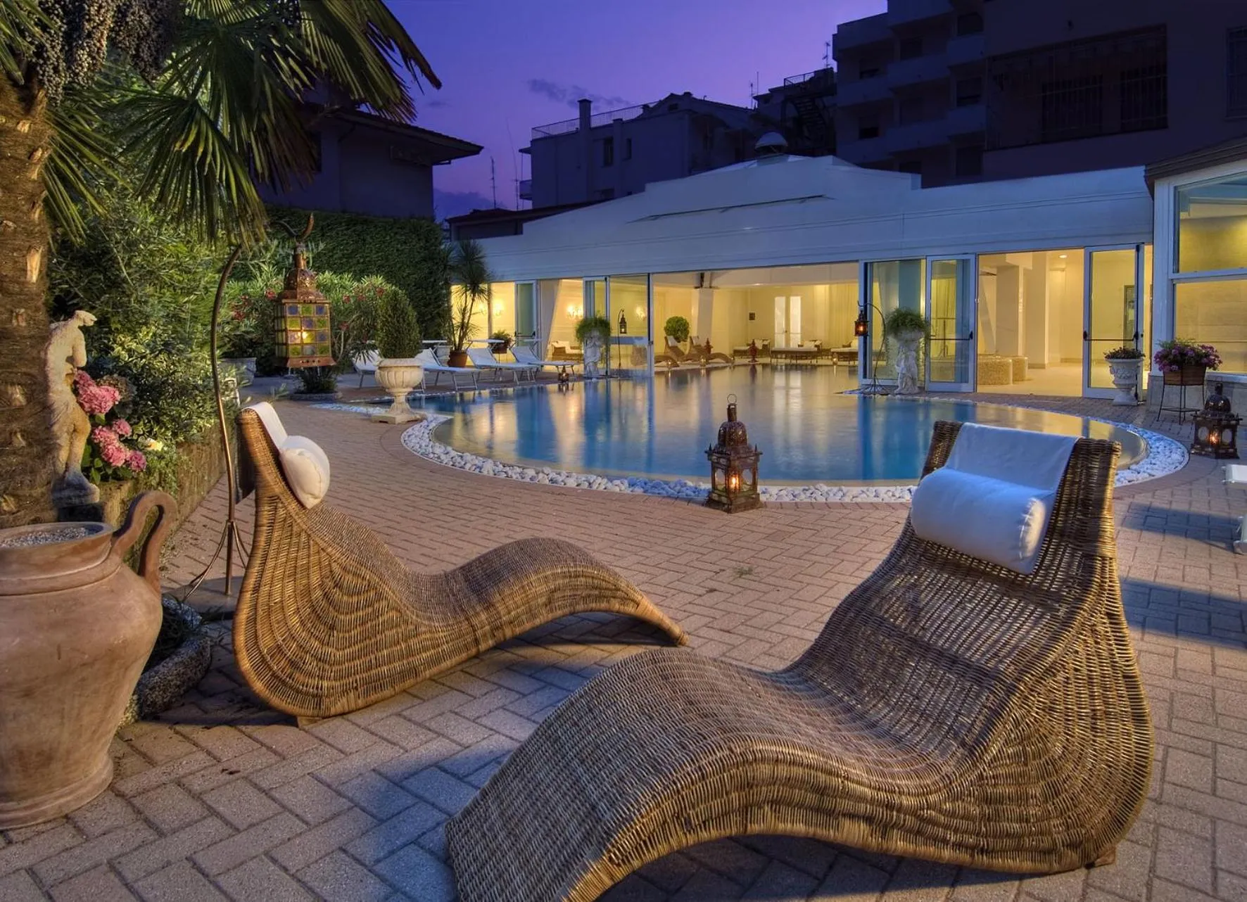 Swimming pool in Hotel Terme Principe
