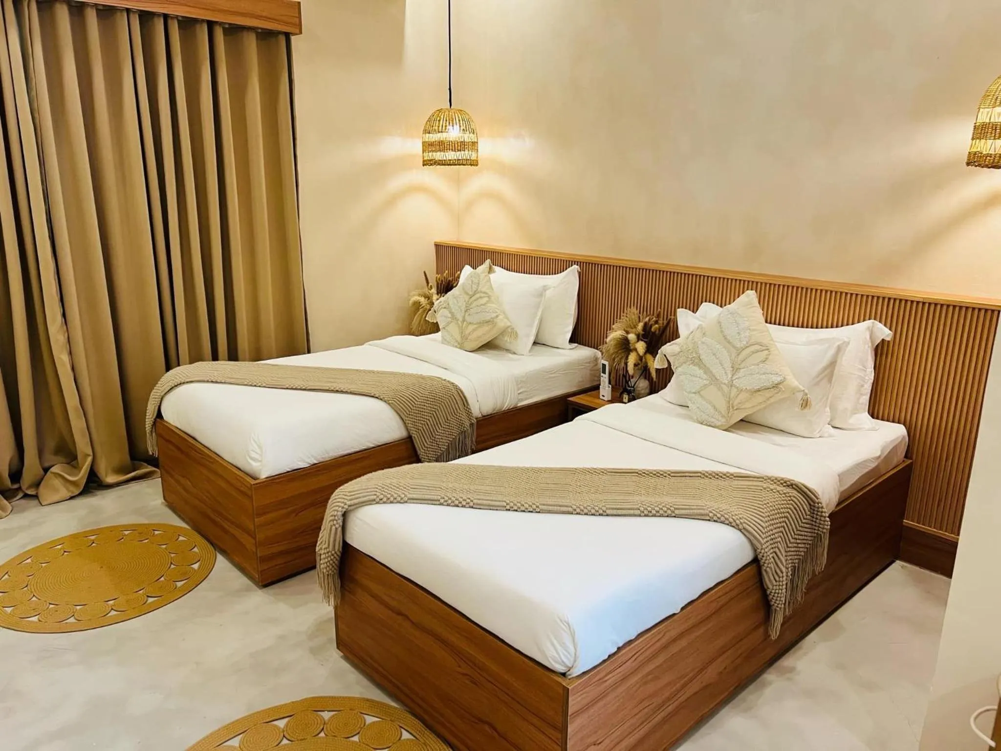 Bed in Lio Villas Resort