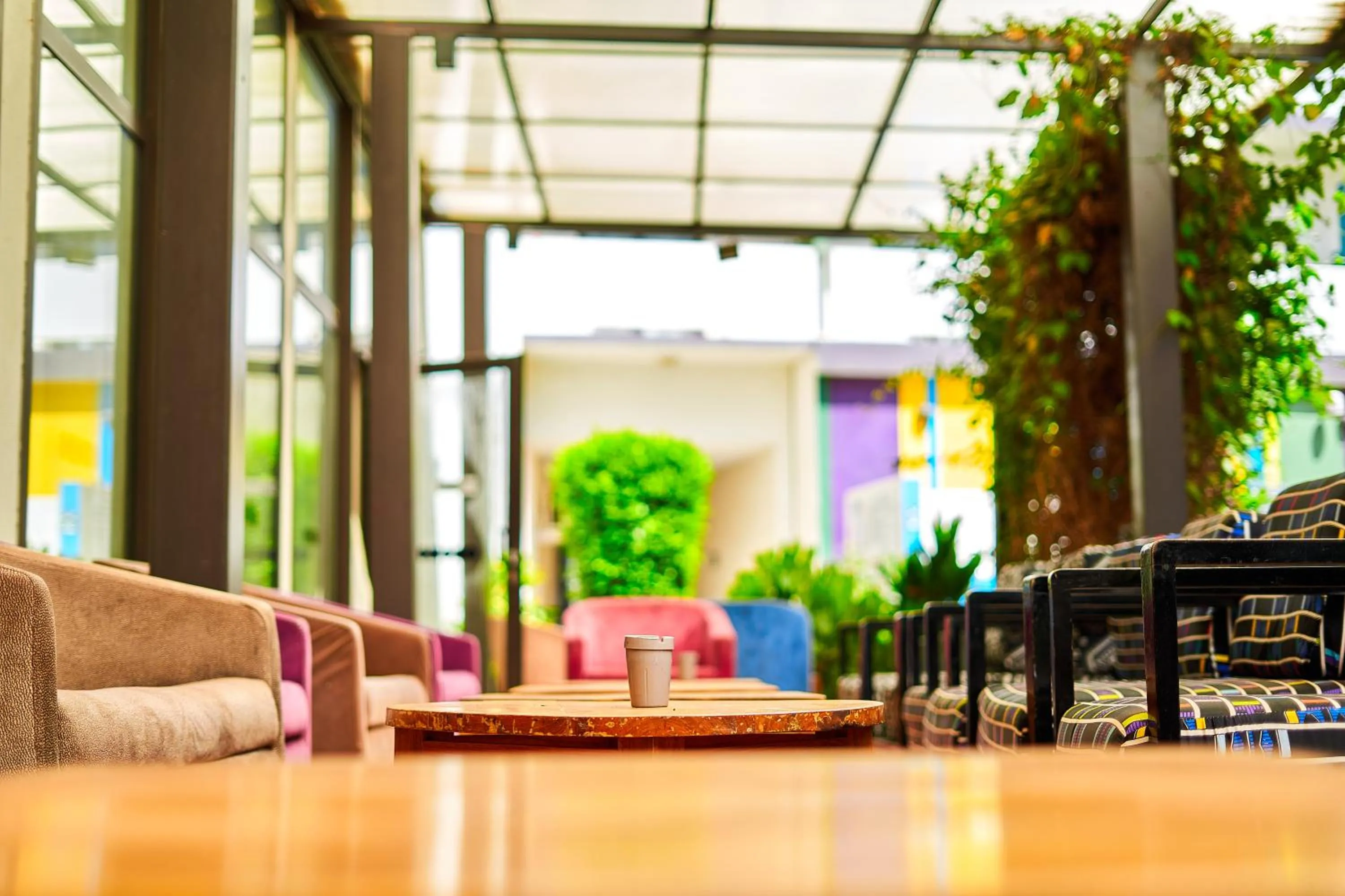 Seating area in ONOMO Hotel Bamako